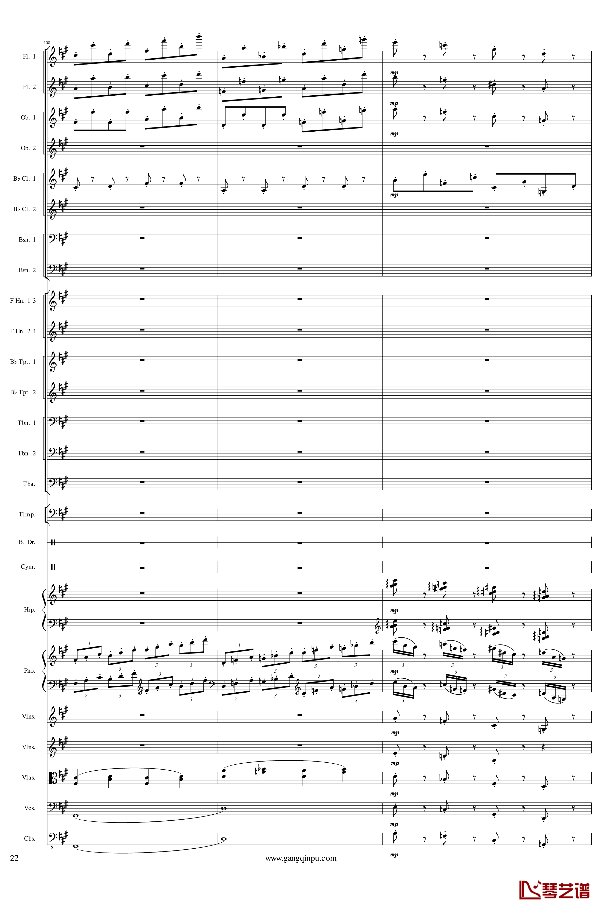 Piano Concerto No.6 in sharp F Minor Op.57 III钢琴谱-一个球
