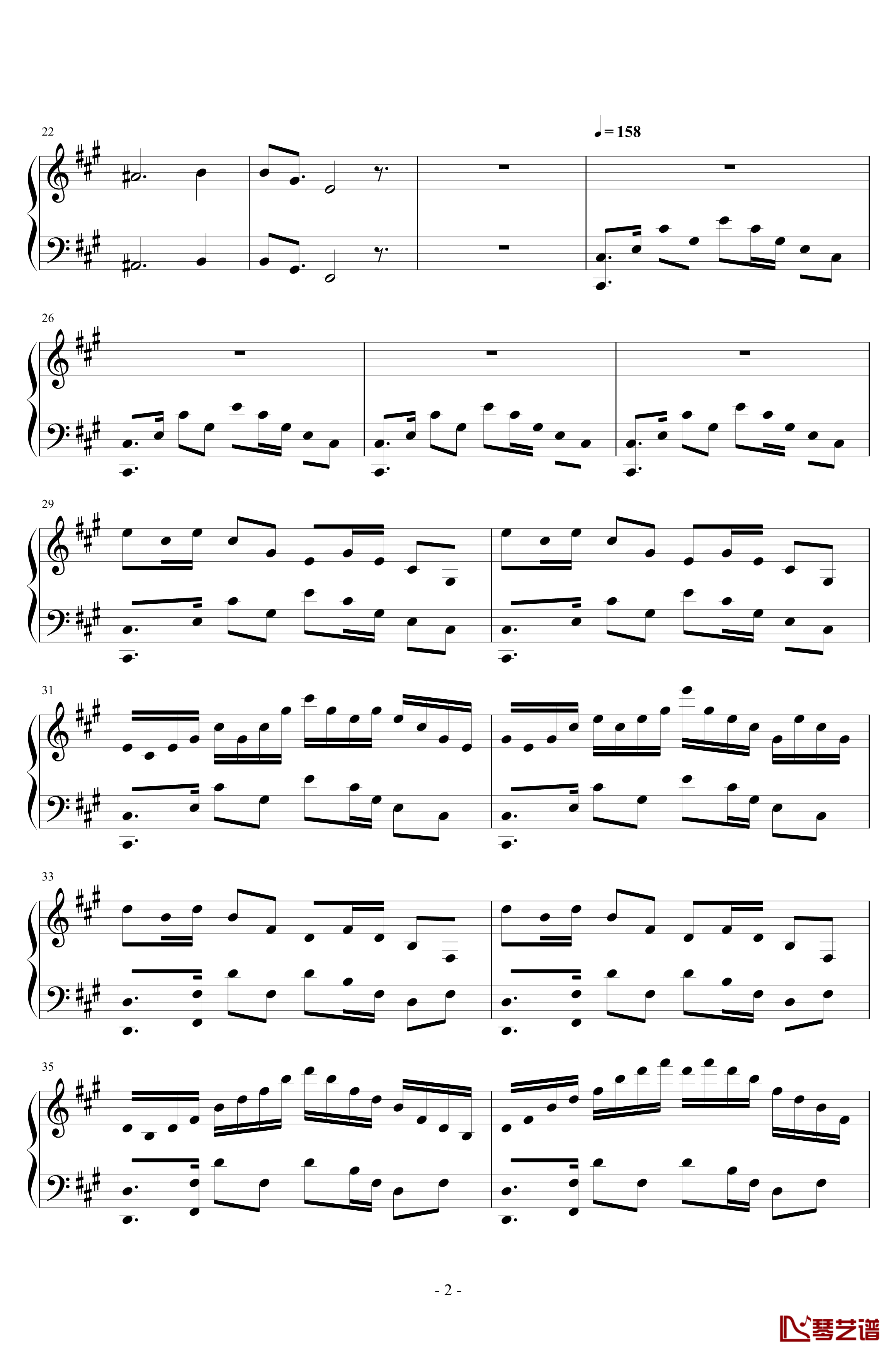 黄昏回旋曲钢琴谱-LN原创-pltp20176211137- Op.1