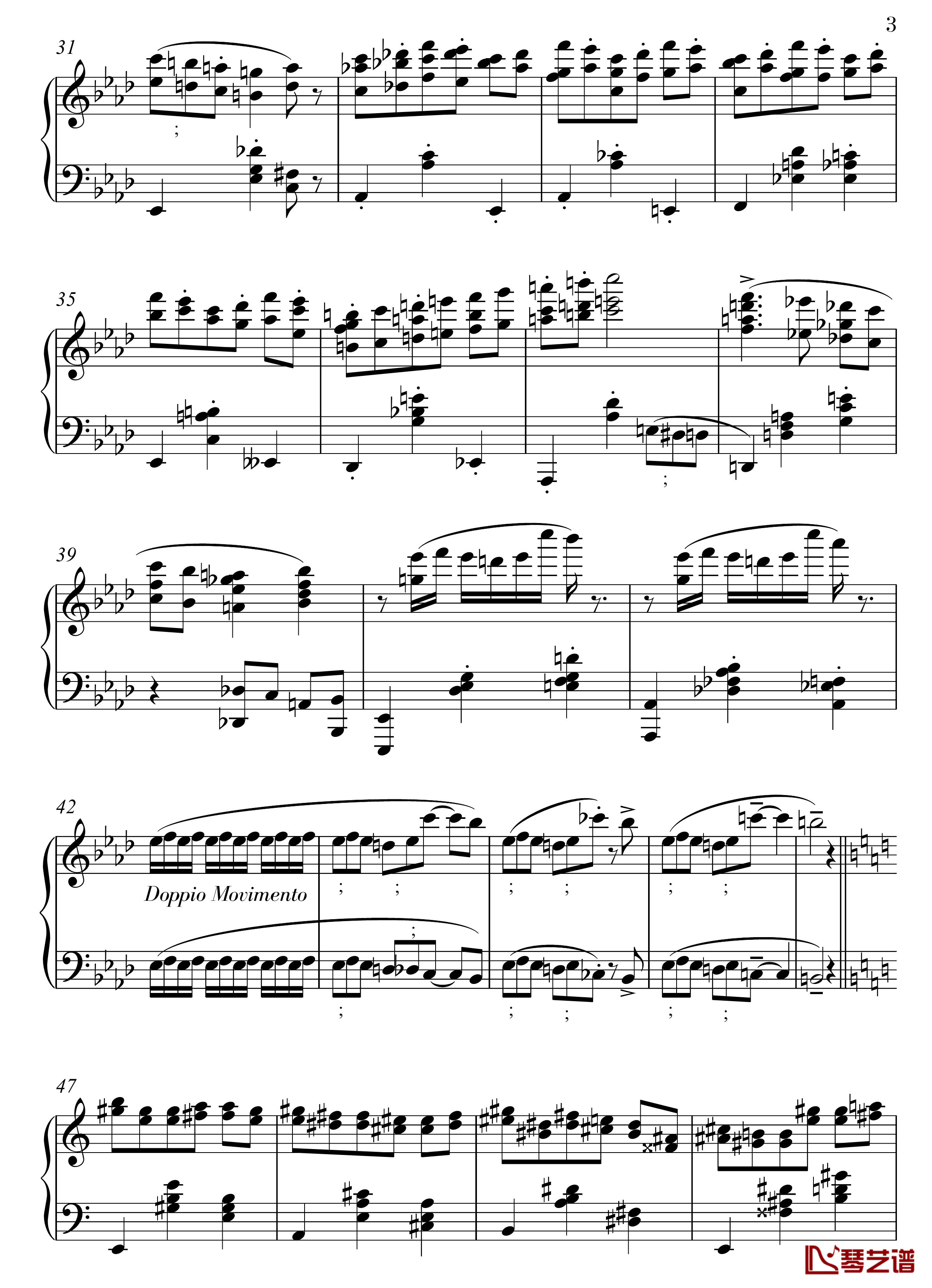 La Valse钢琴谱-佚名