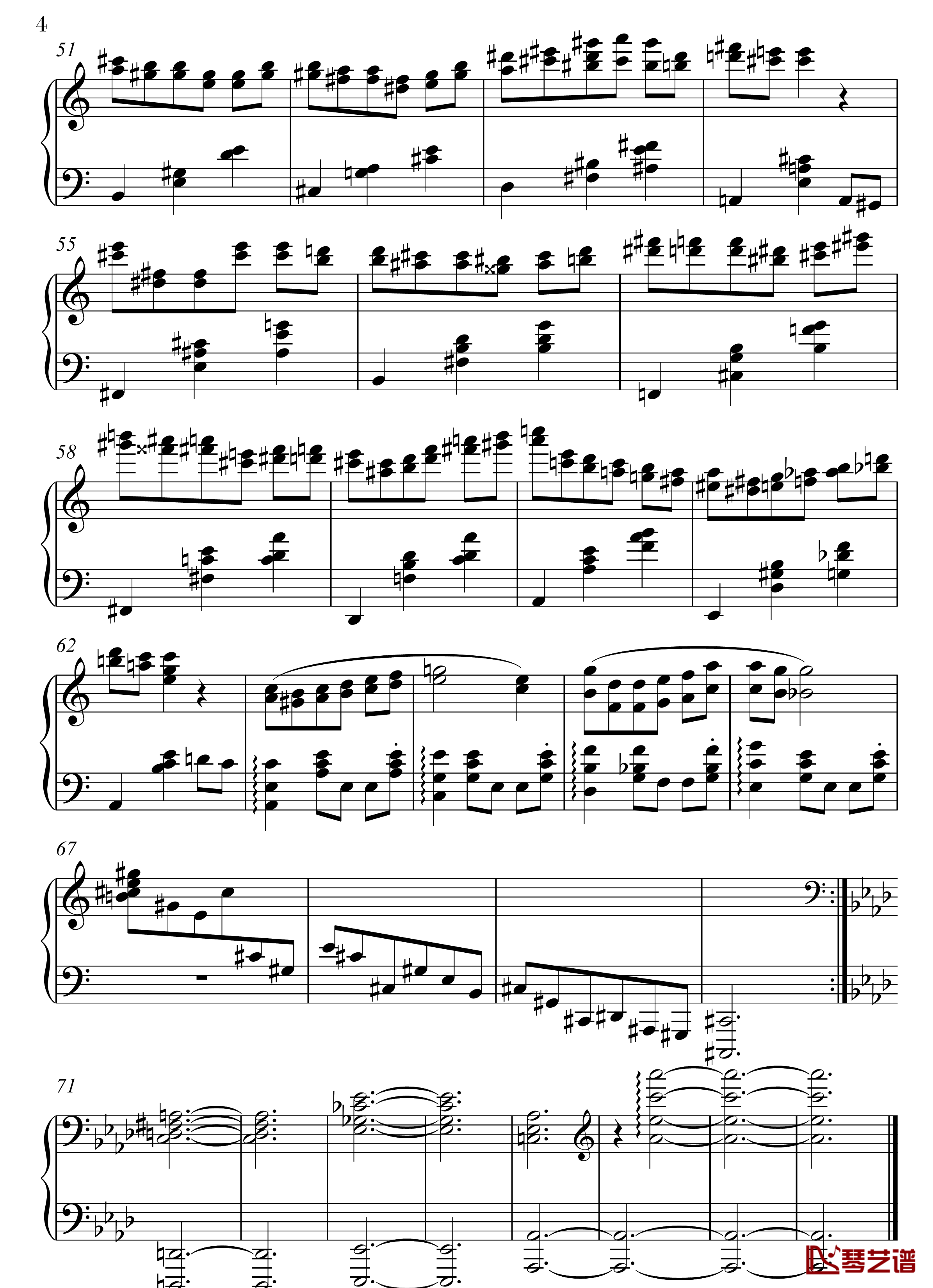 La Valse钢琴谱-佚名