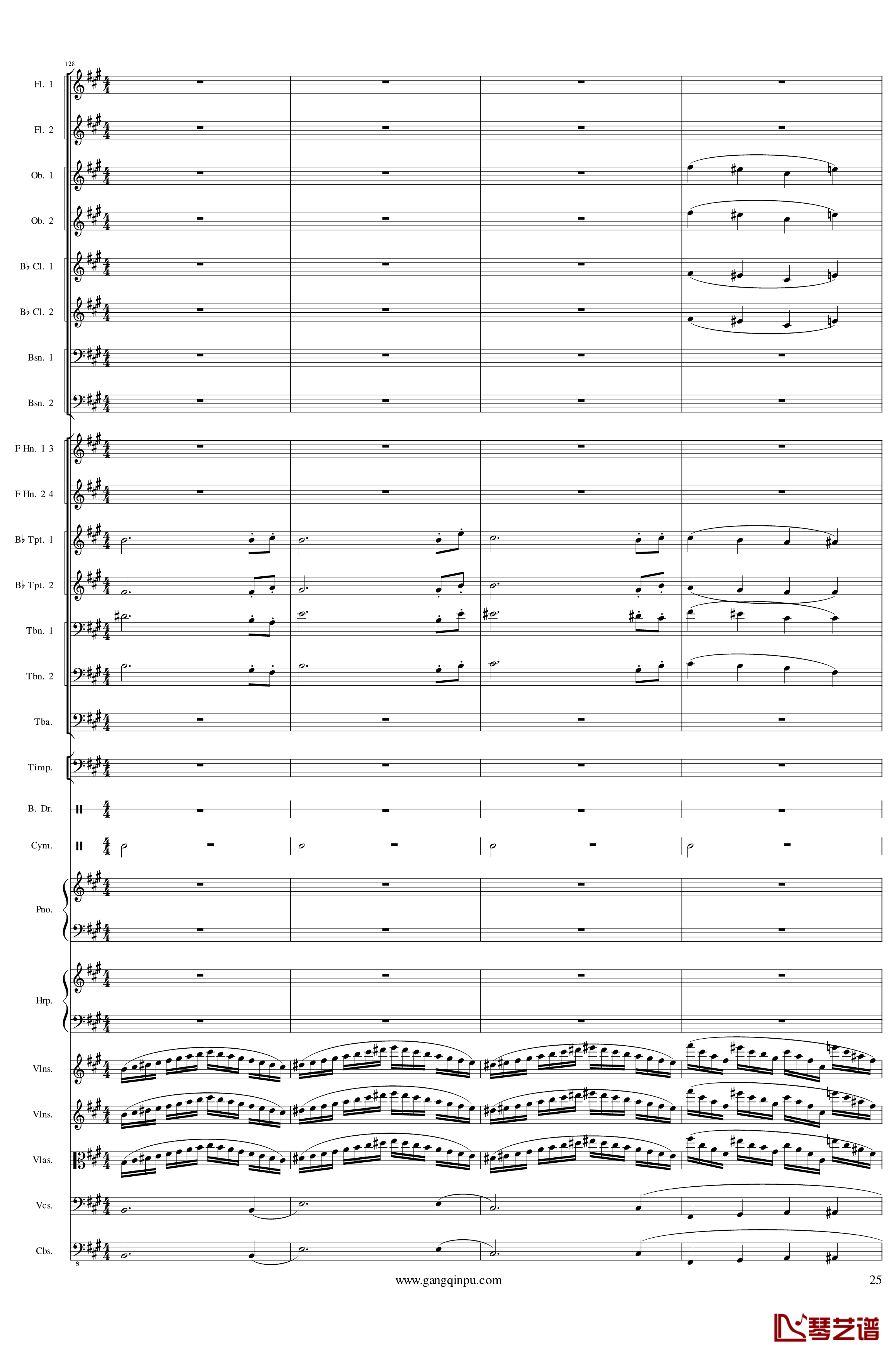 Piano Concerto No.6 in sharp F Minor Op.57 II钢琴谱-一个球