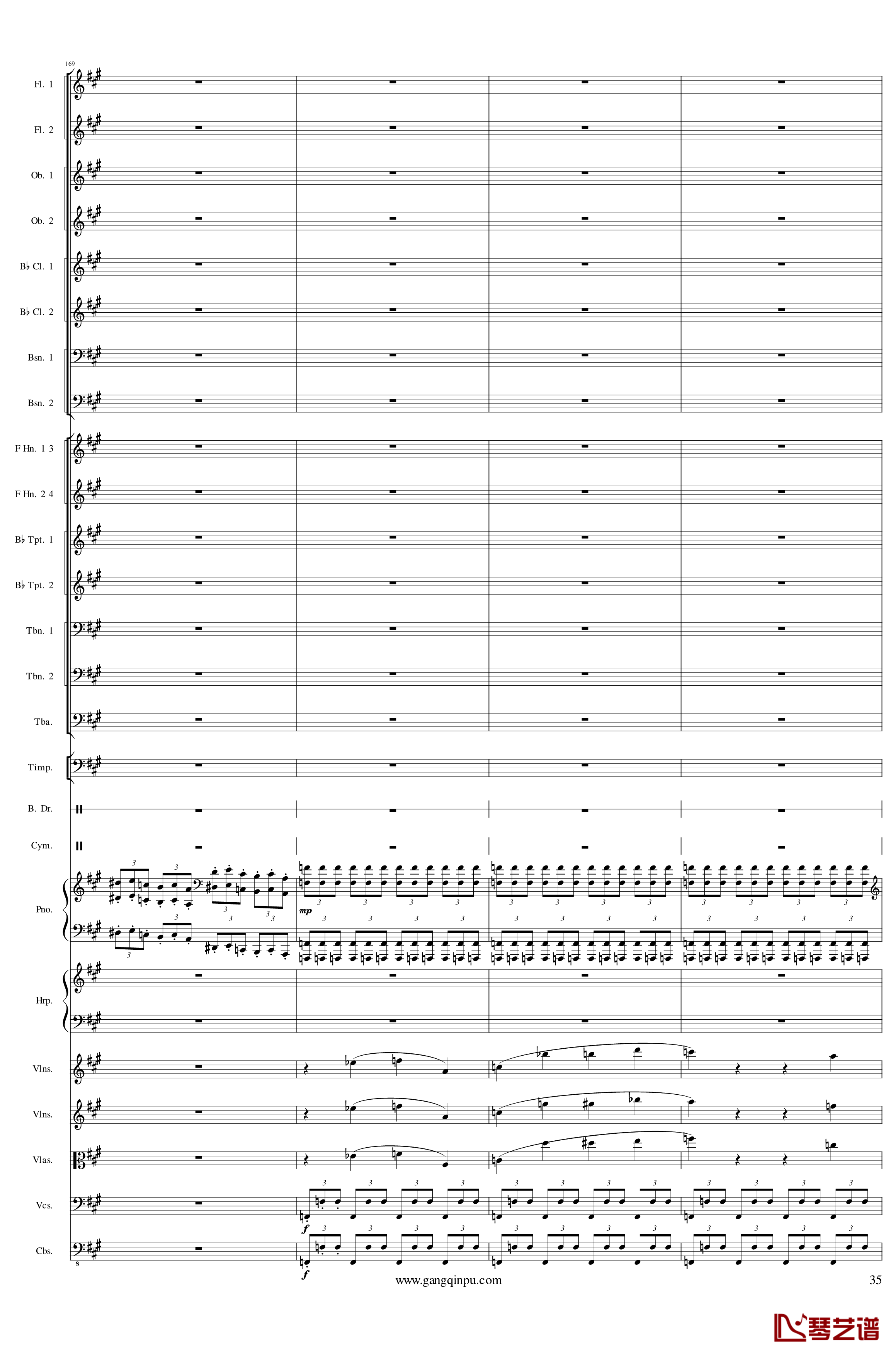 Piano Concerto No.6 in sharp F Minor Op.57 II钢琴谱-一个球