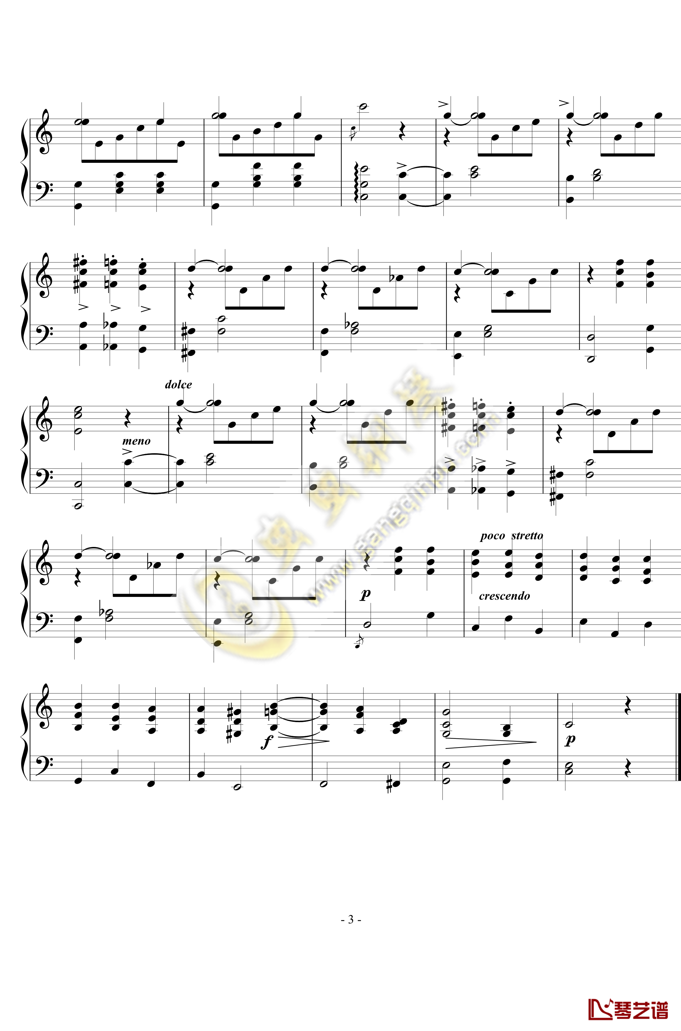 舞曲钢琴谱1-Op.94  No.-西贝柳斯
