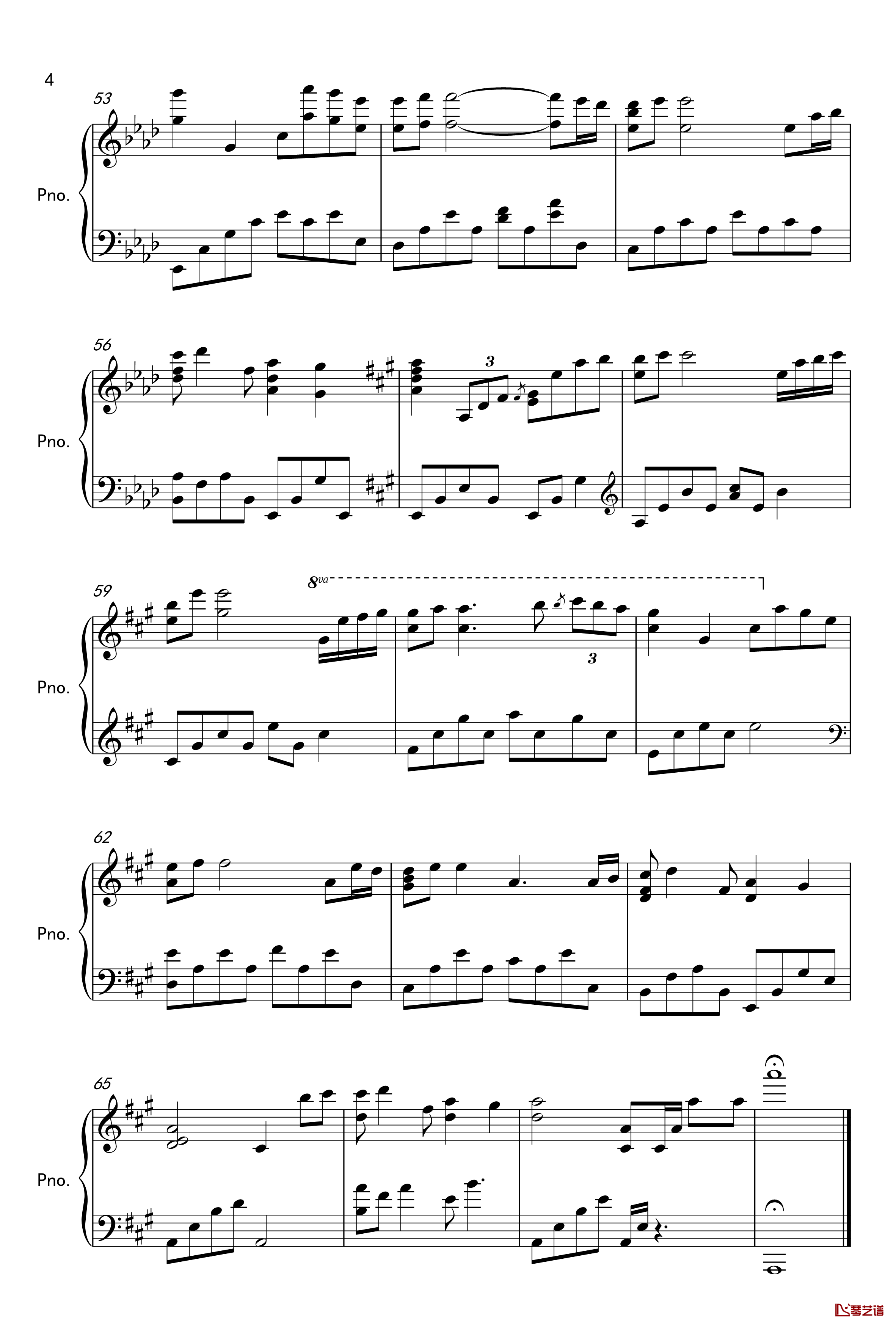kiss the rain原声版2钢琴谱-Yiruma