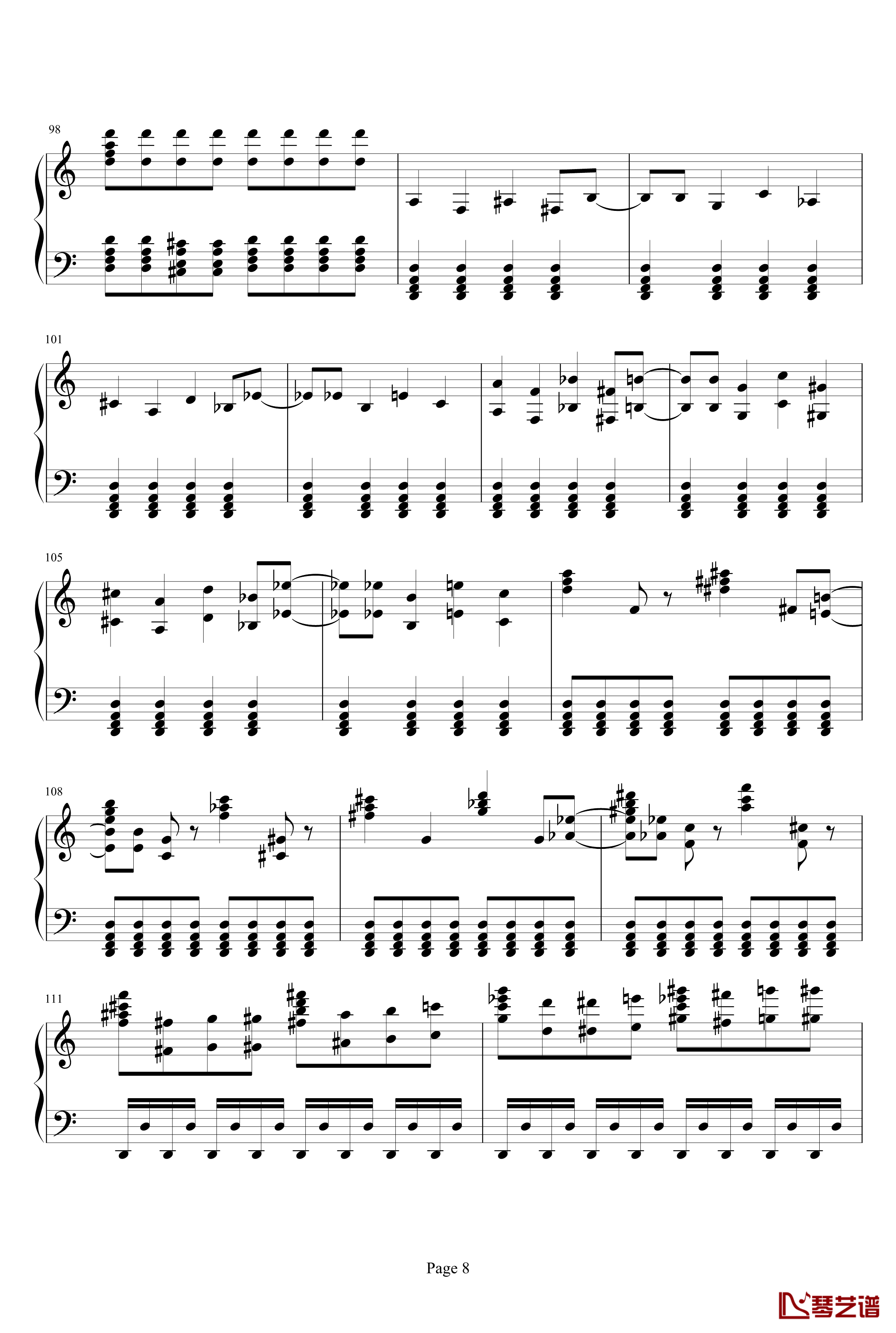 死亡华尔兹钢琴谱-已改进：人类完整版-触手猴