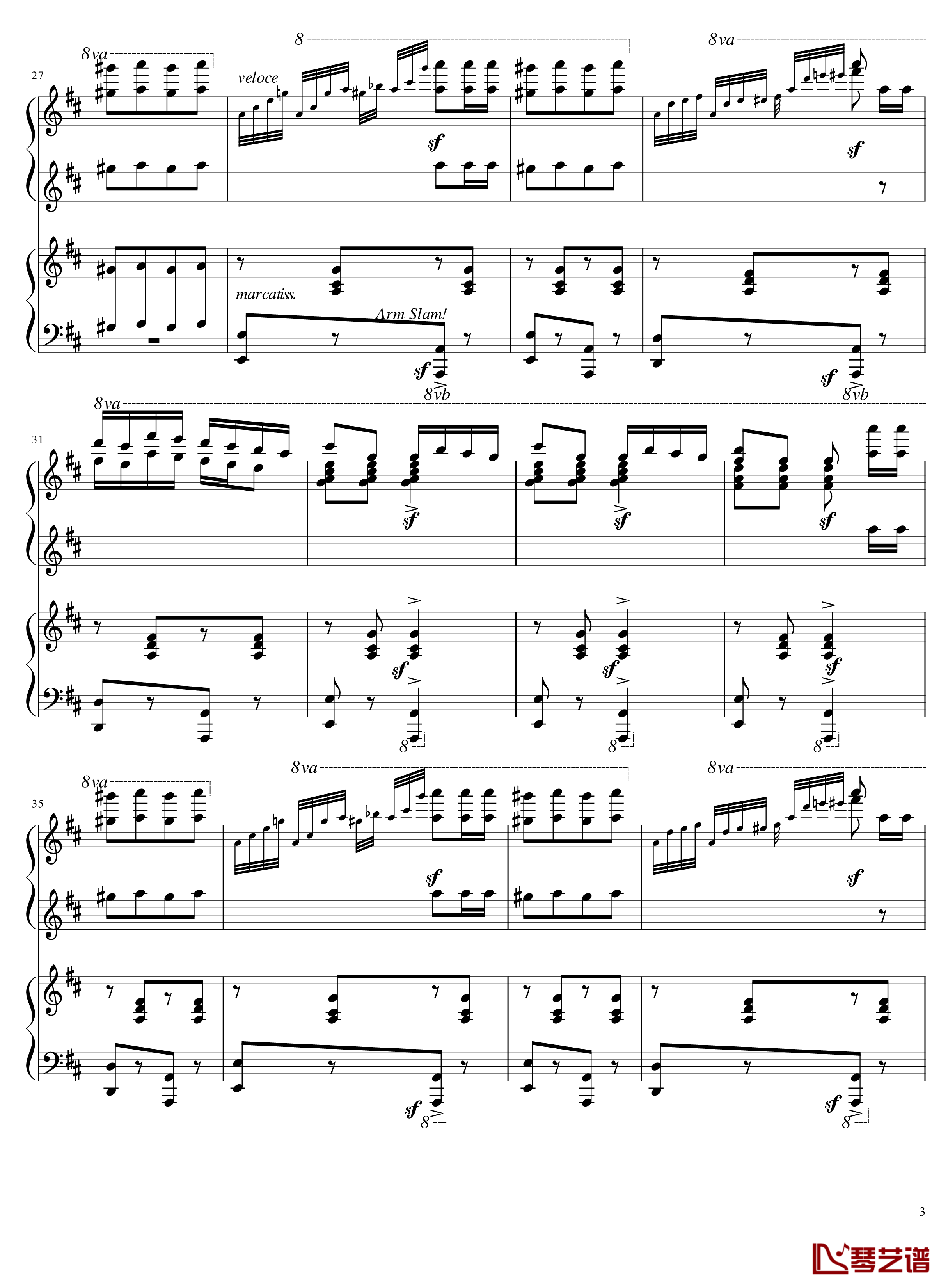 Italian Polka钢琴谱-意大利波尔卡-拉赫马尼若夫