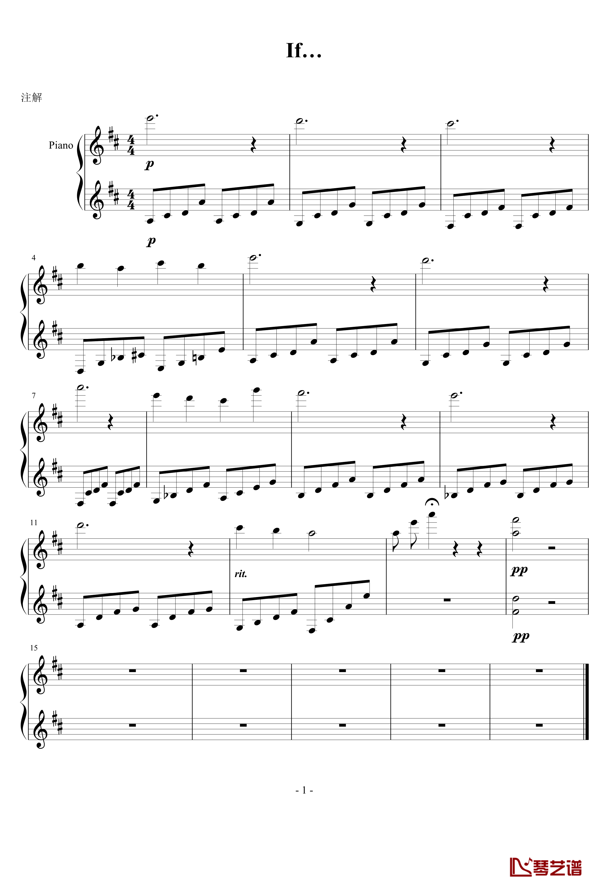 If钢琴谱-Maple