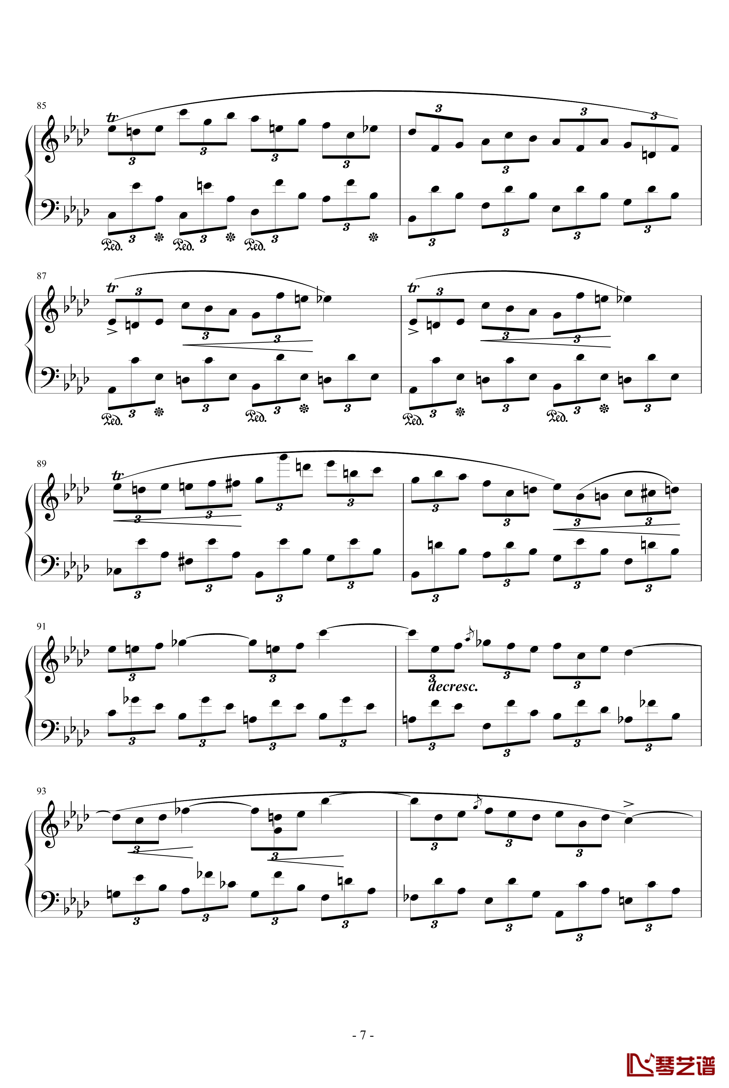 即兴曲第一首Op.29钢琴谱-肖邦-chopin