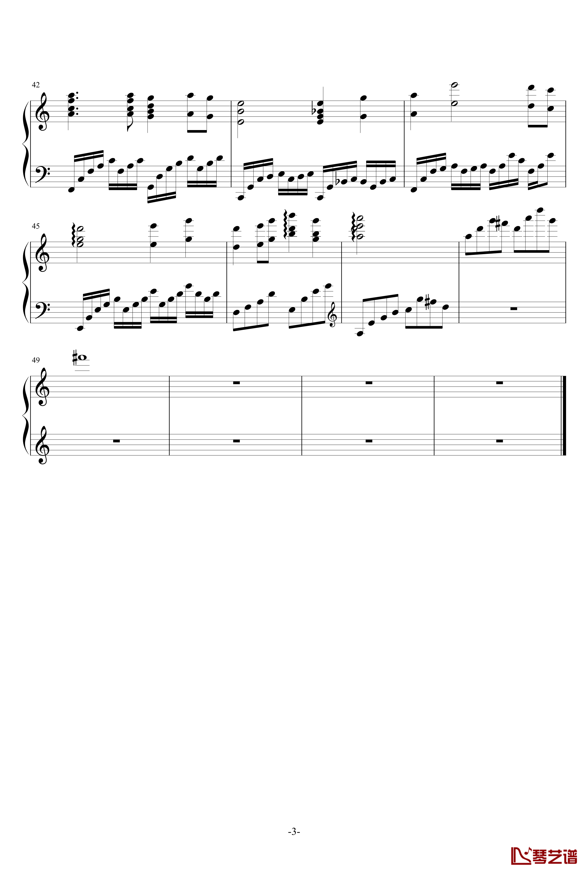 唐门钢琴谱-剑网3