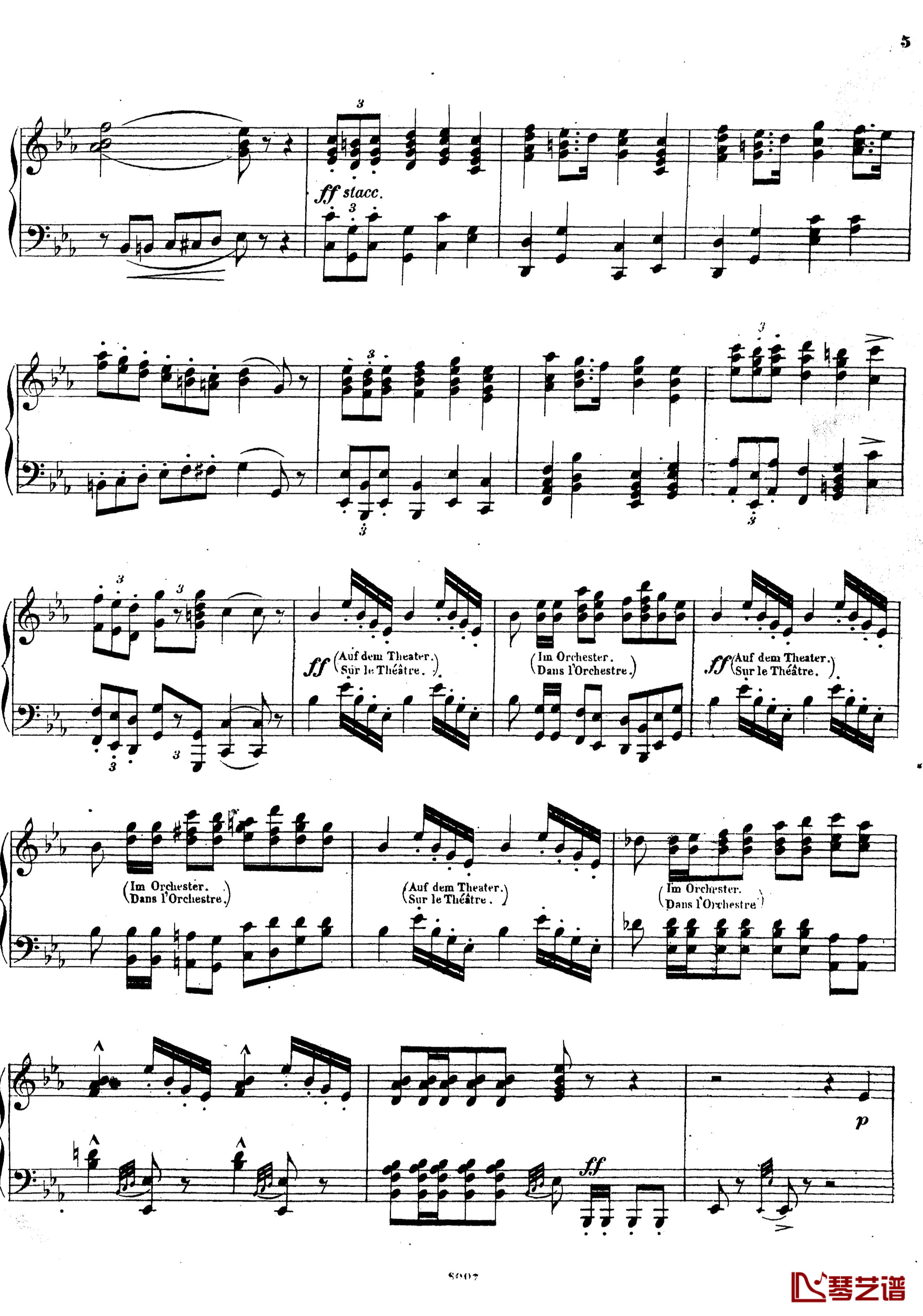 加冕进行曲钢琴谱-歌剧-先知-选曲-梅耶贝尔