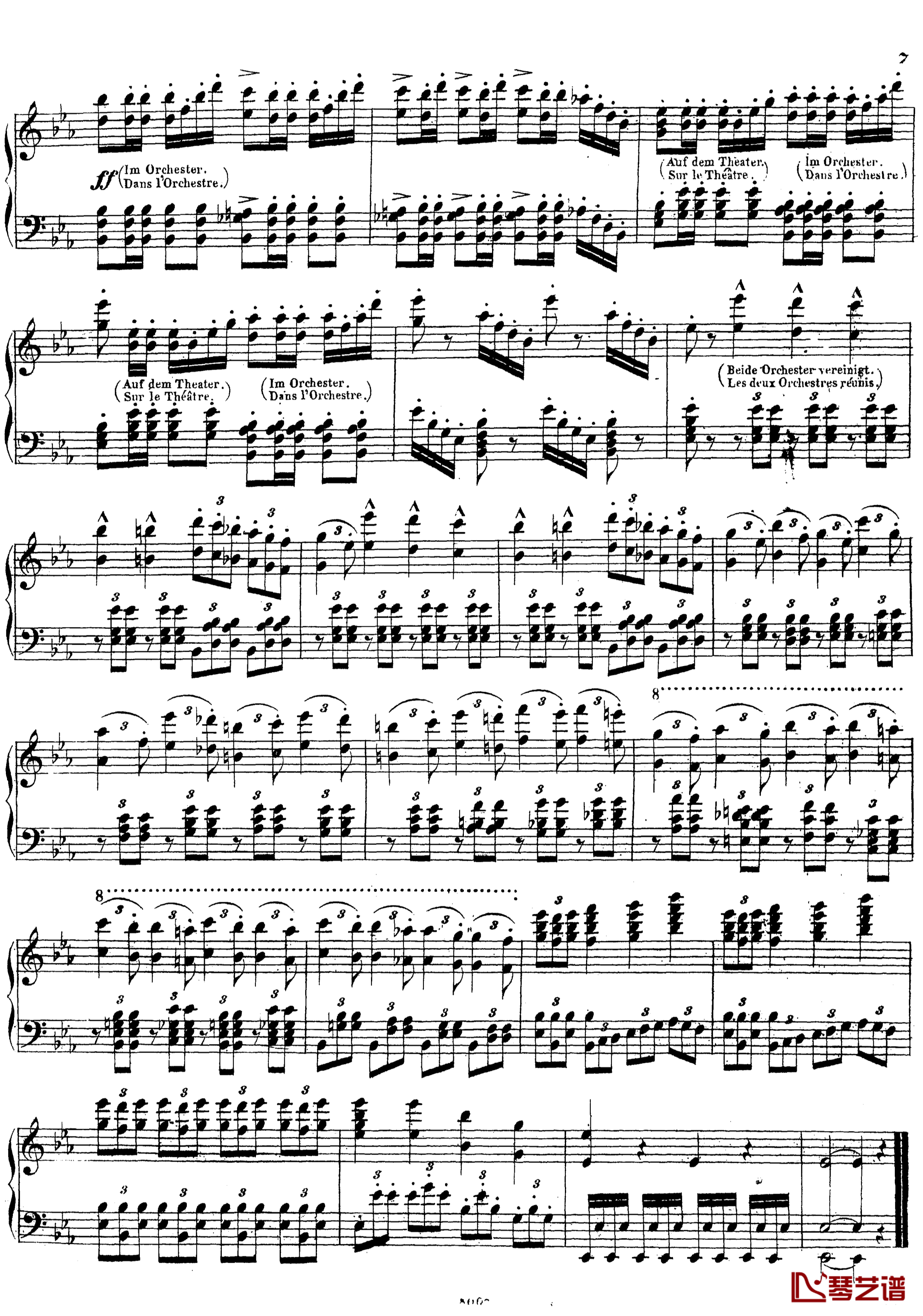 加冕进行曲钢琴谱-歌剧-先知-选曲-梅耶贝尔