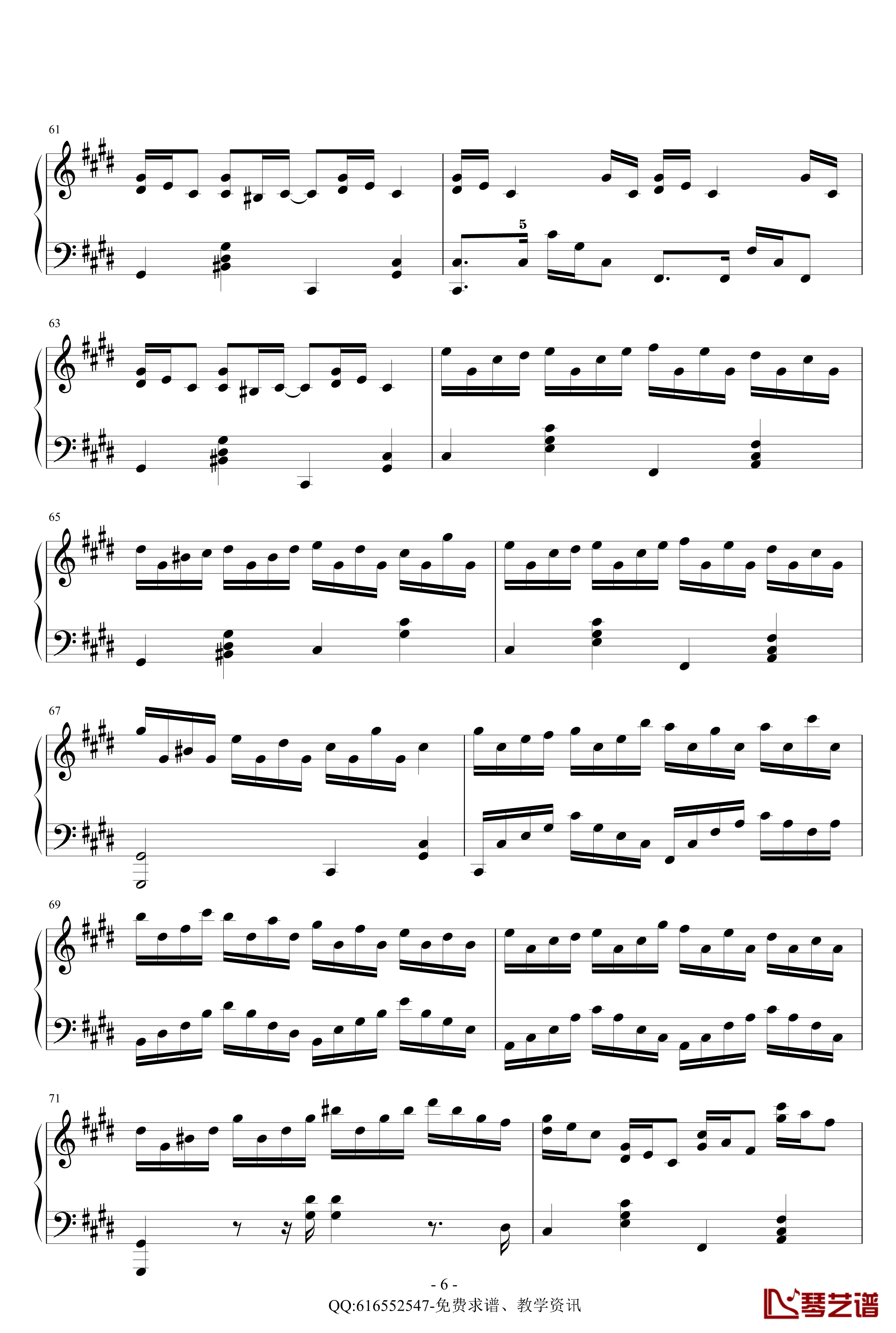 克罗地亚狂想曲钢琴谱-简化版-金龙鱼170427-马克西姆-Maksim·Mrvica