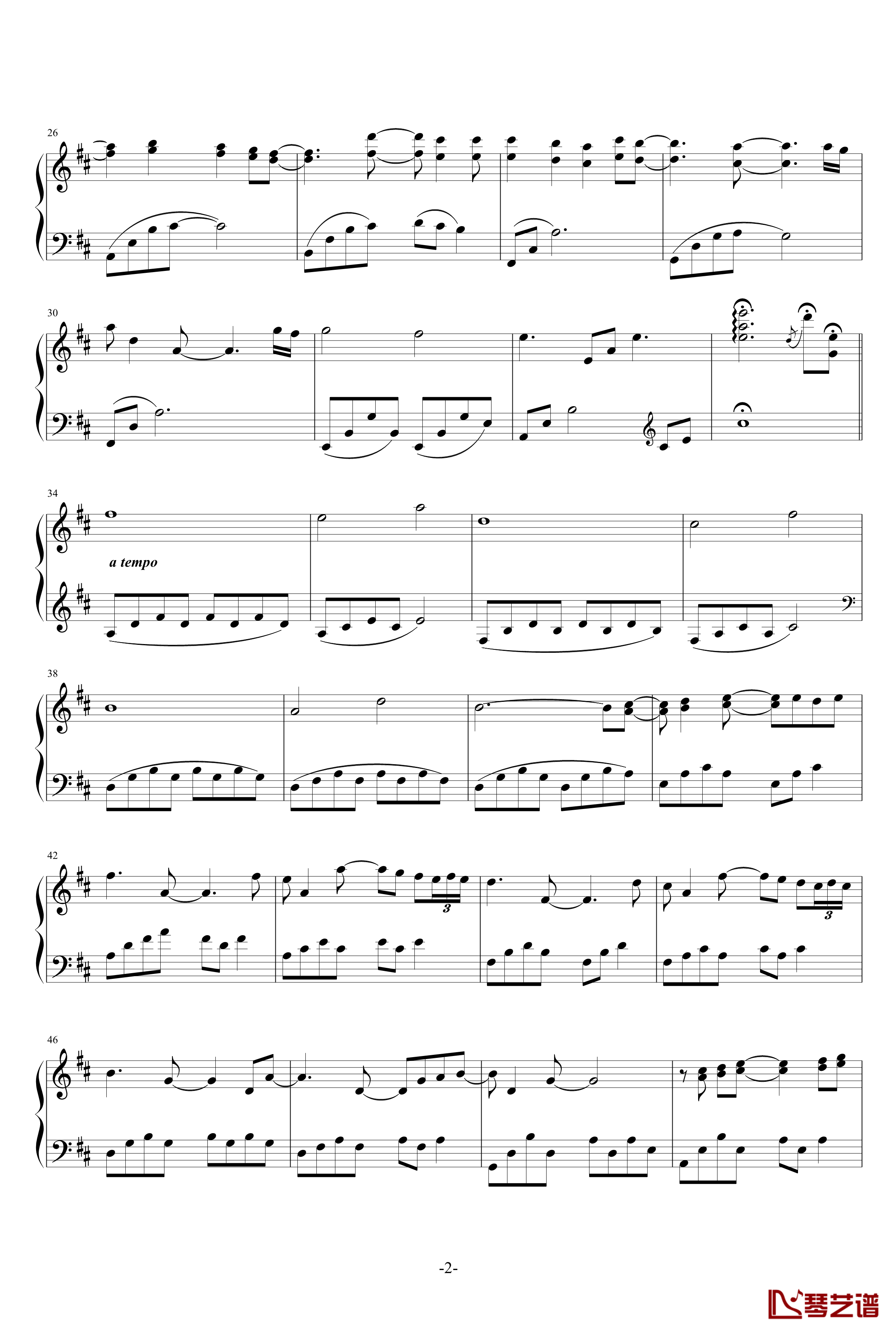 Canon In D Major钢琴谱-David Lanz-卡农