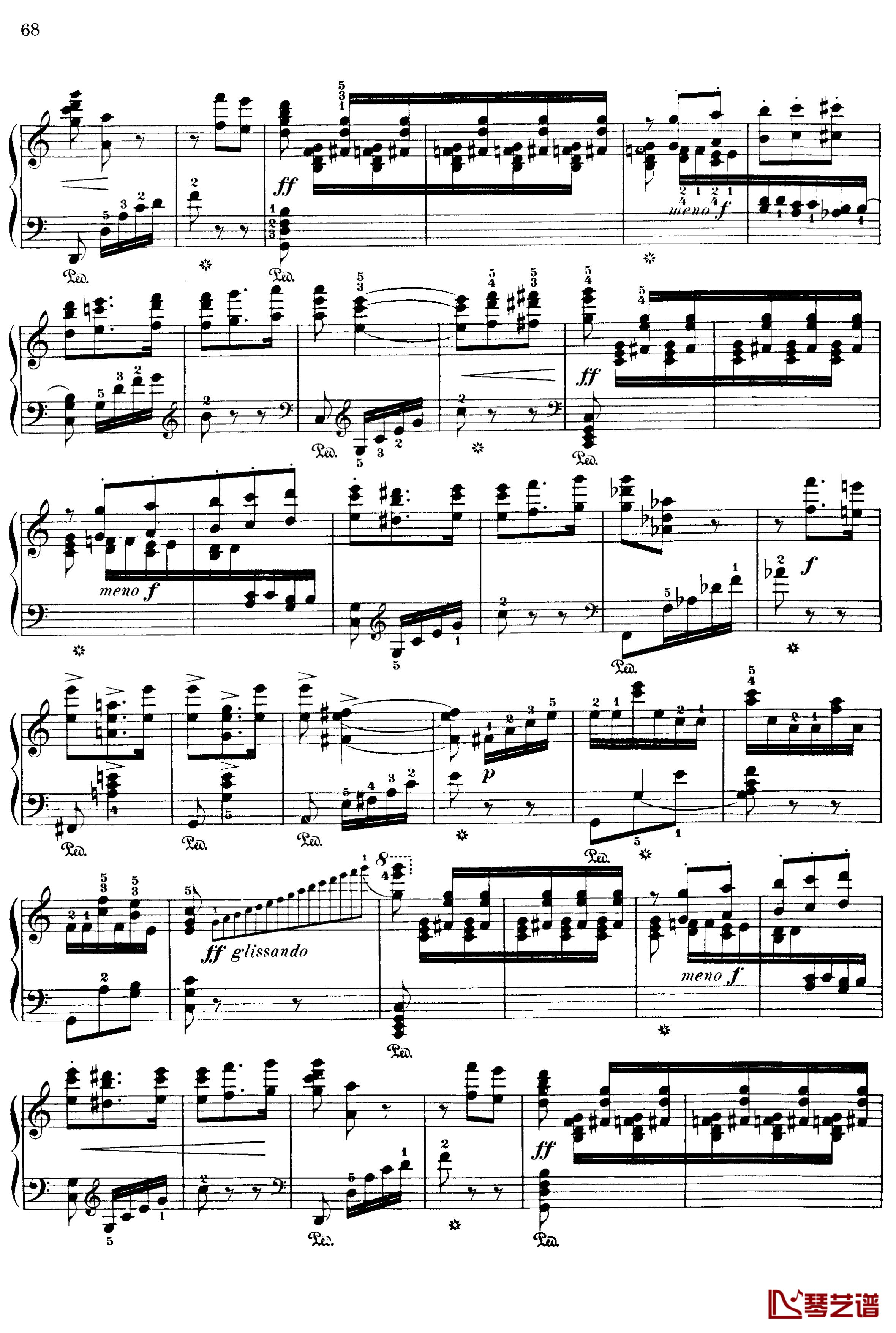 西班牙随想曲 Op.37钢琴谱-莫什科夫斯基-Moszkowski