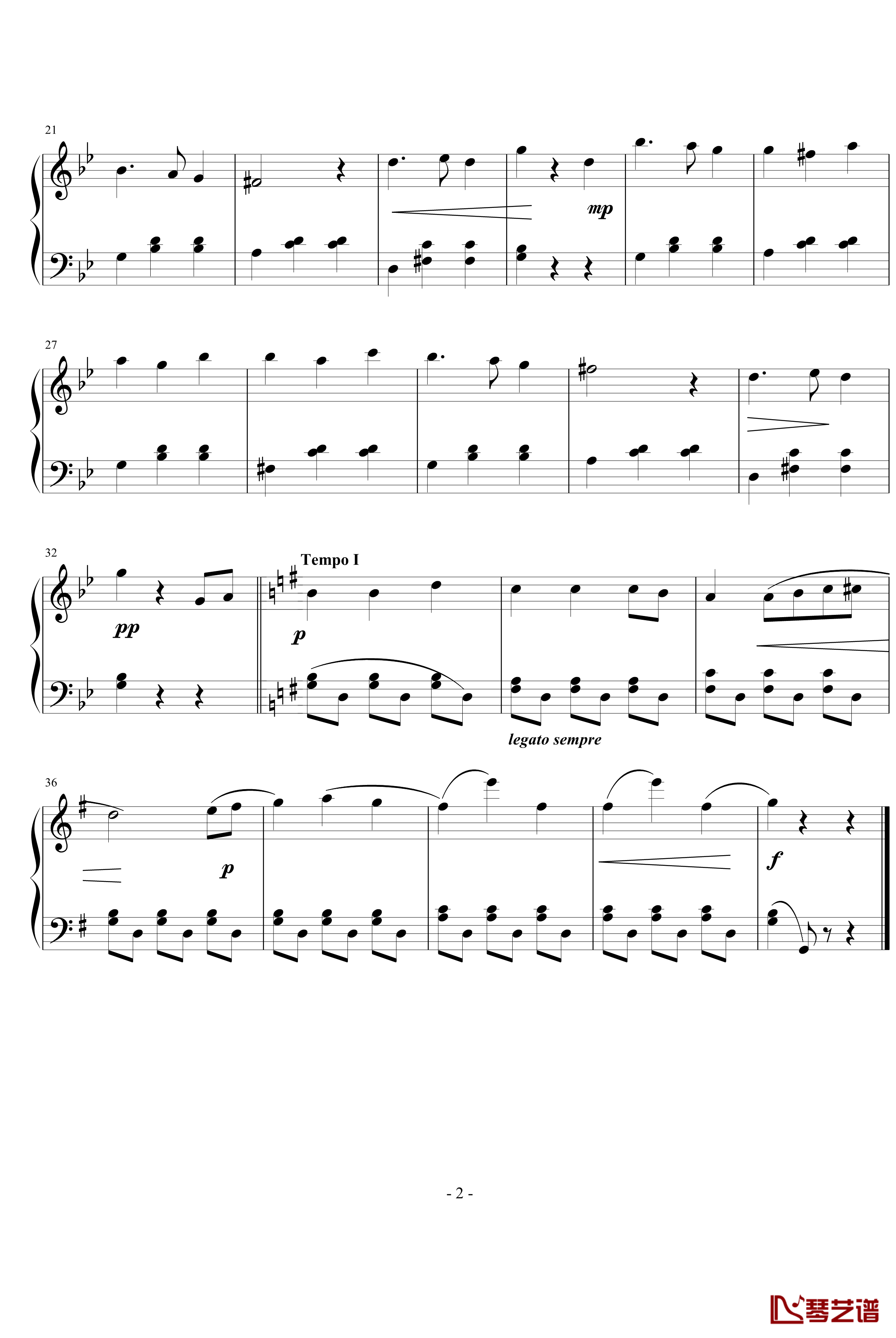 小回旋曲钢琴谱-贝多芬-beethoven