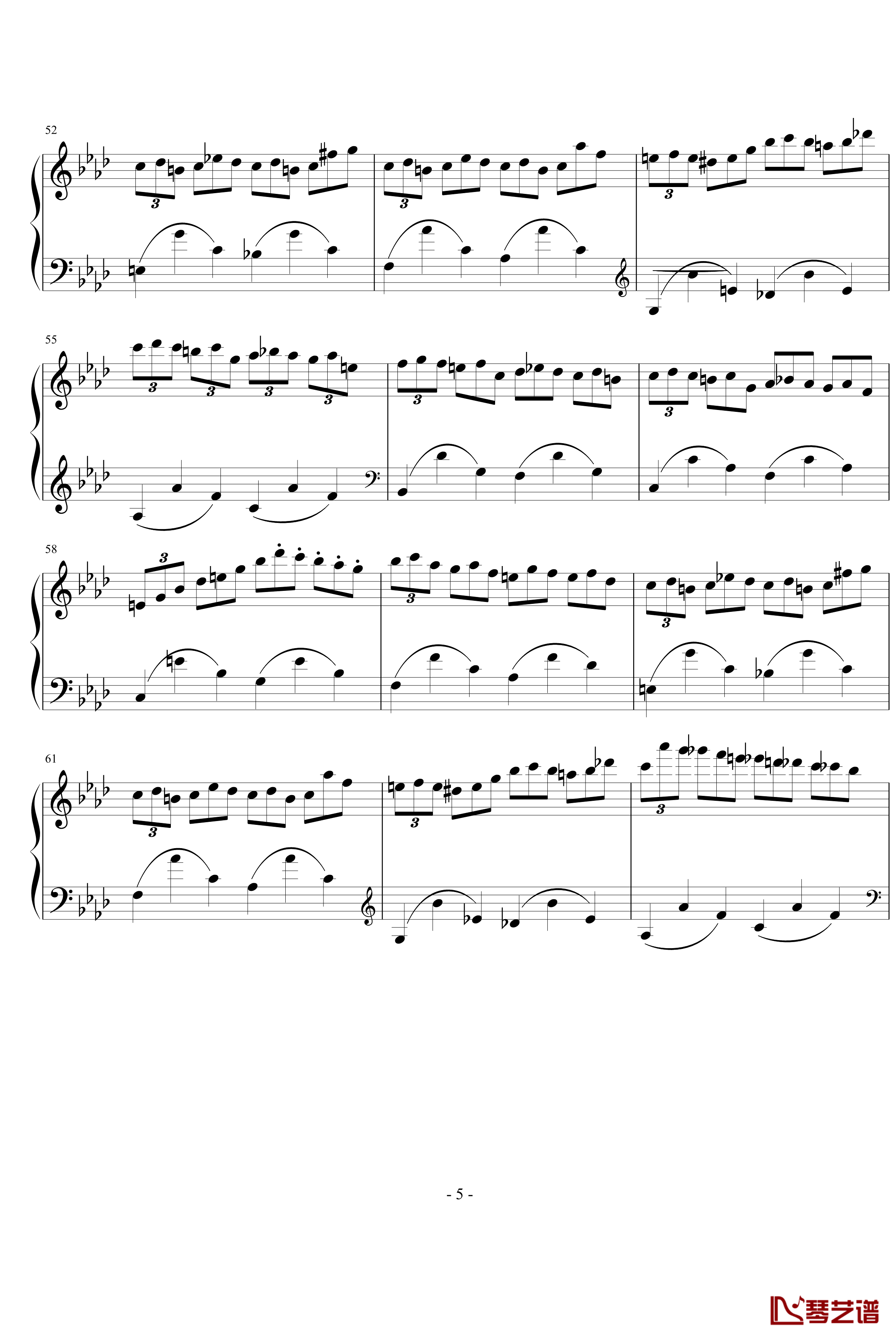 肖邦练习曲14钢琴谱-肖邦-chopin