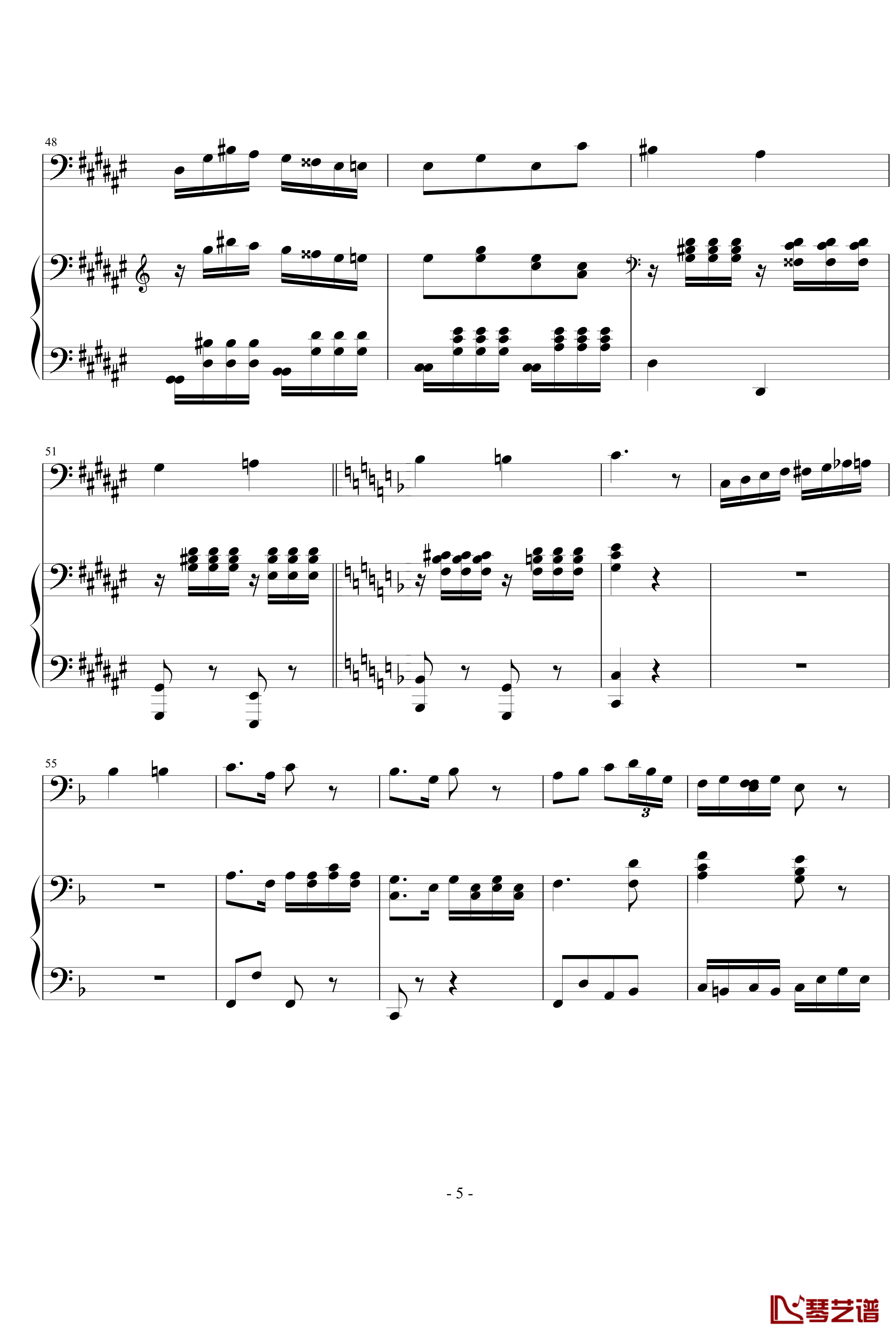 大提琴协奏曲钢琴谱-海顿