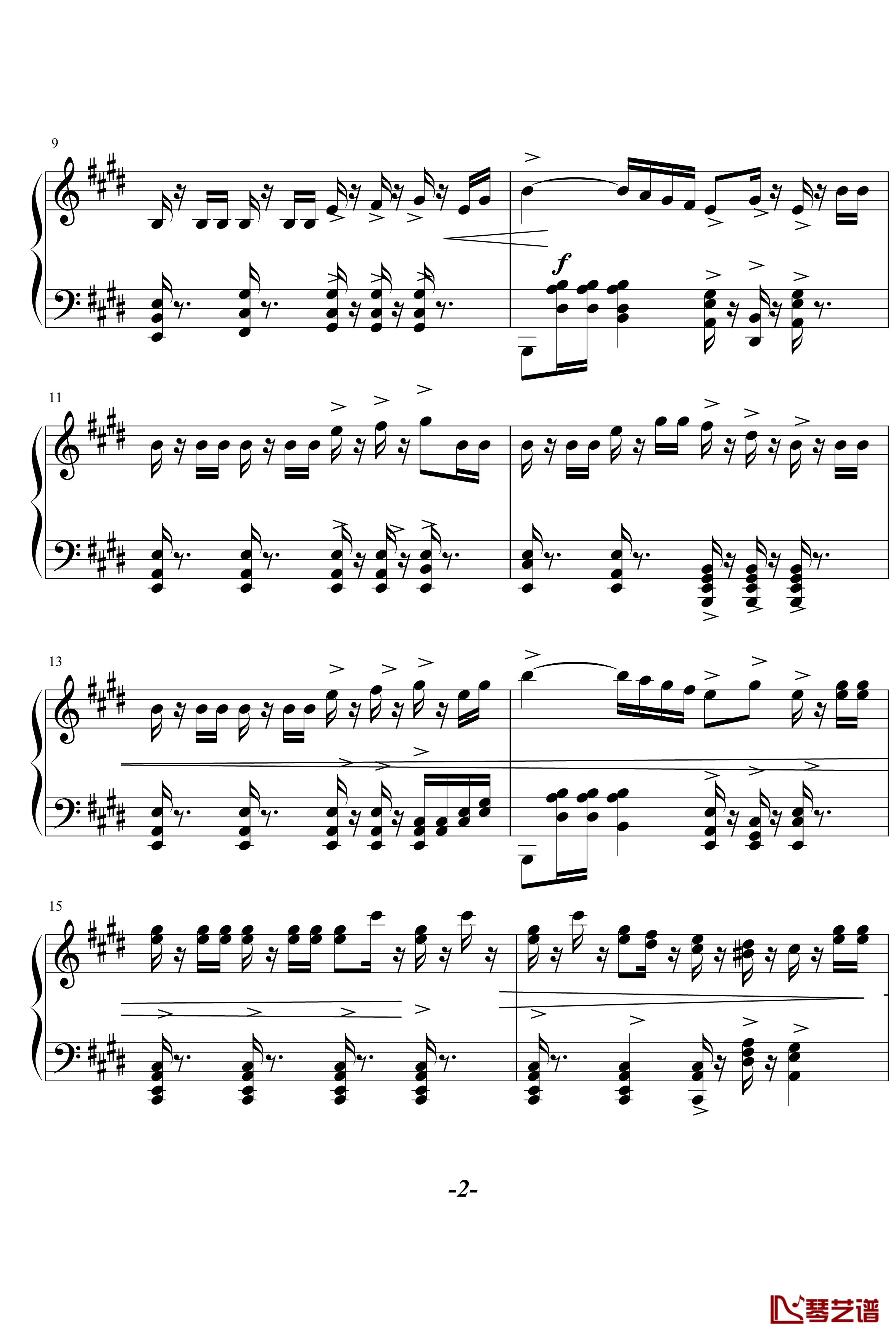 威廉退尔序曲钢琴谱-罗西尼