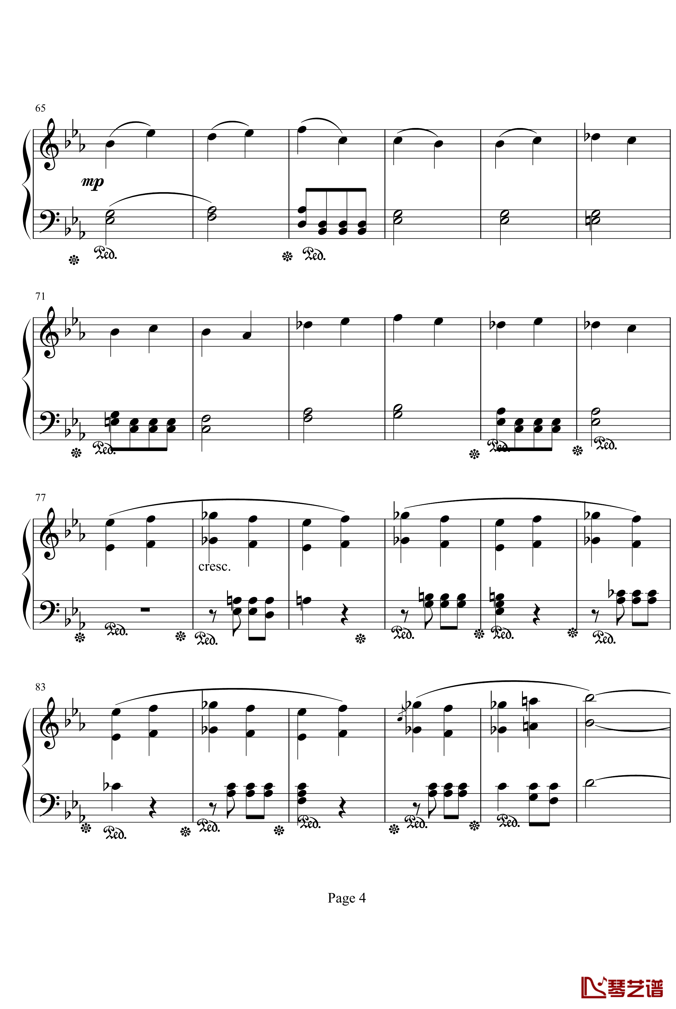 命运第一乐章钢琴独奏钢琴谱-Symphony Fate .No.1-贝多芬-beethoven