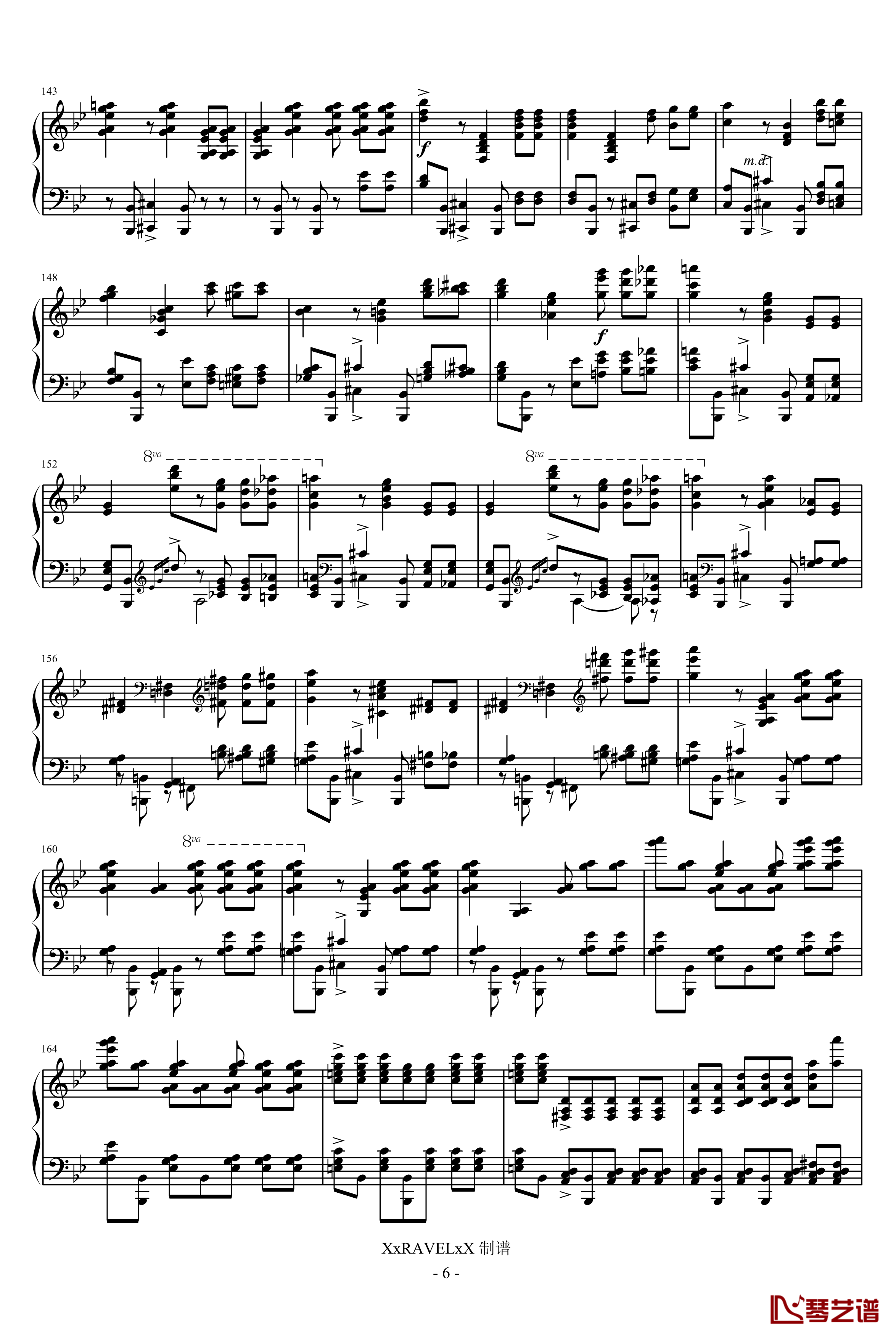 第七钢琴奏鸣曲钢琴谱-第三乐章-普罗科非耶夫