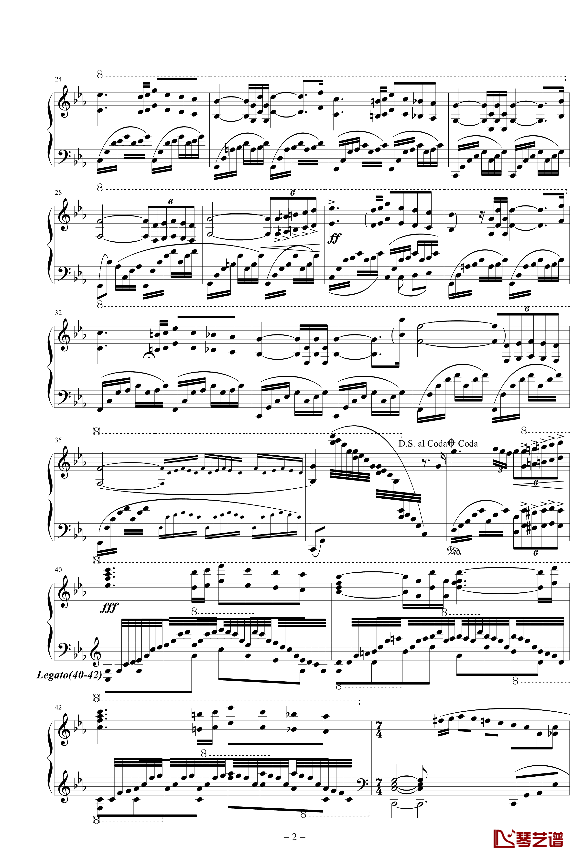 爱的协奏曲钢琴谱-特别版-克莱德曼