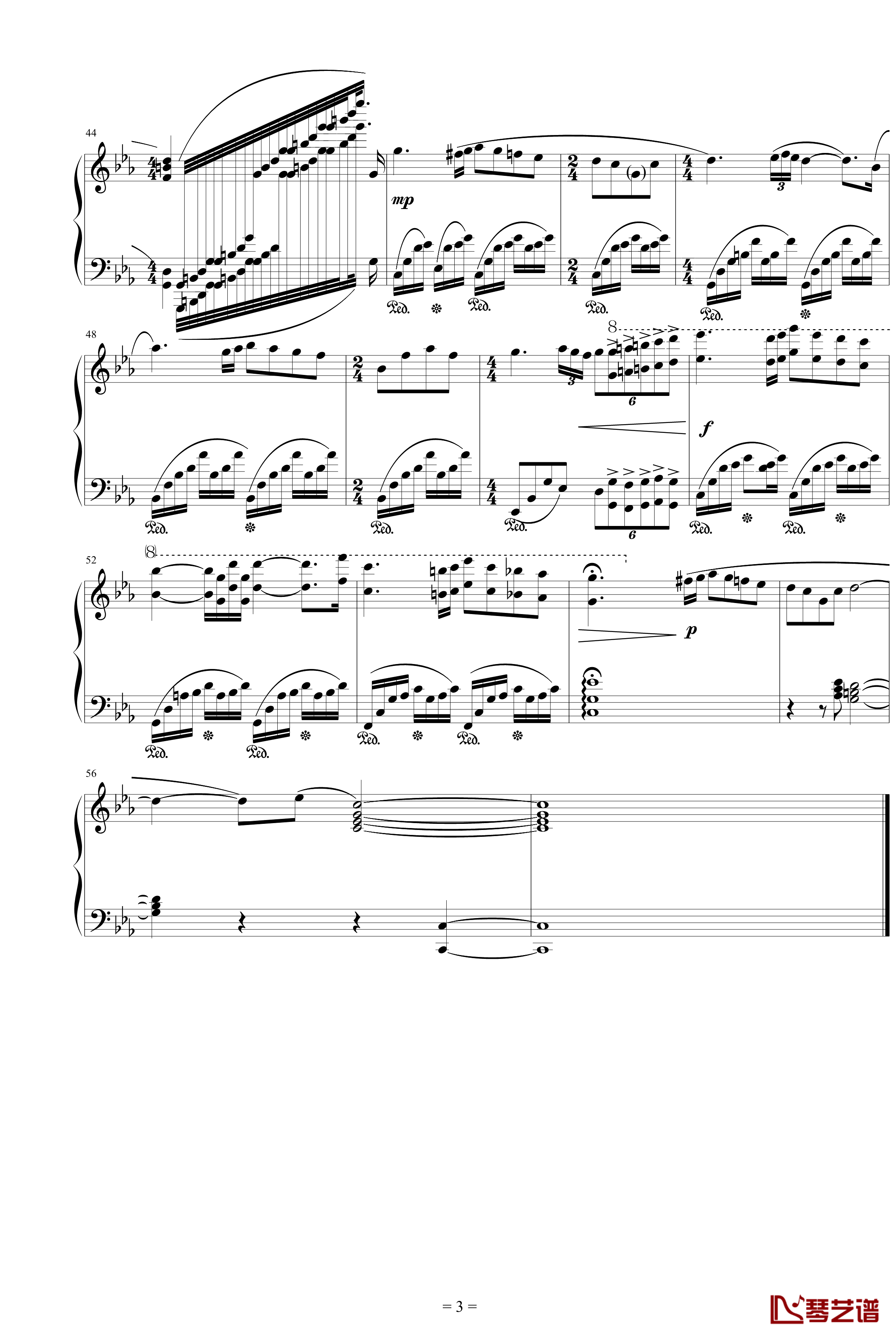 爱的协奏曲钢琴谱-特别版-克莱德曼