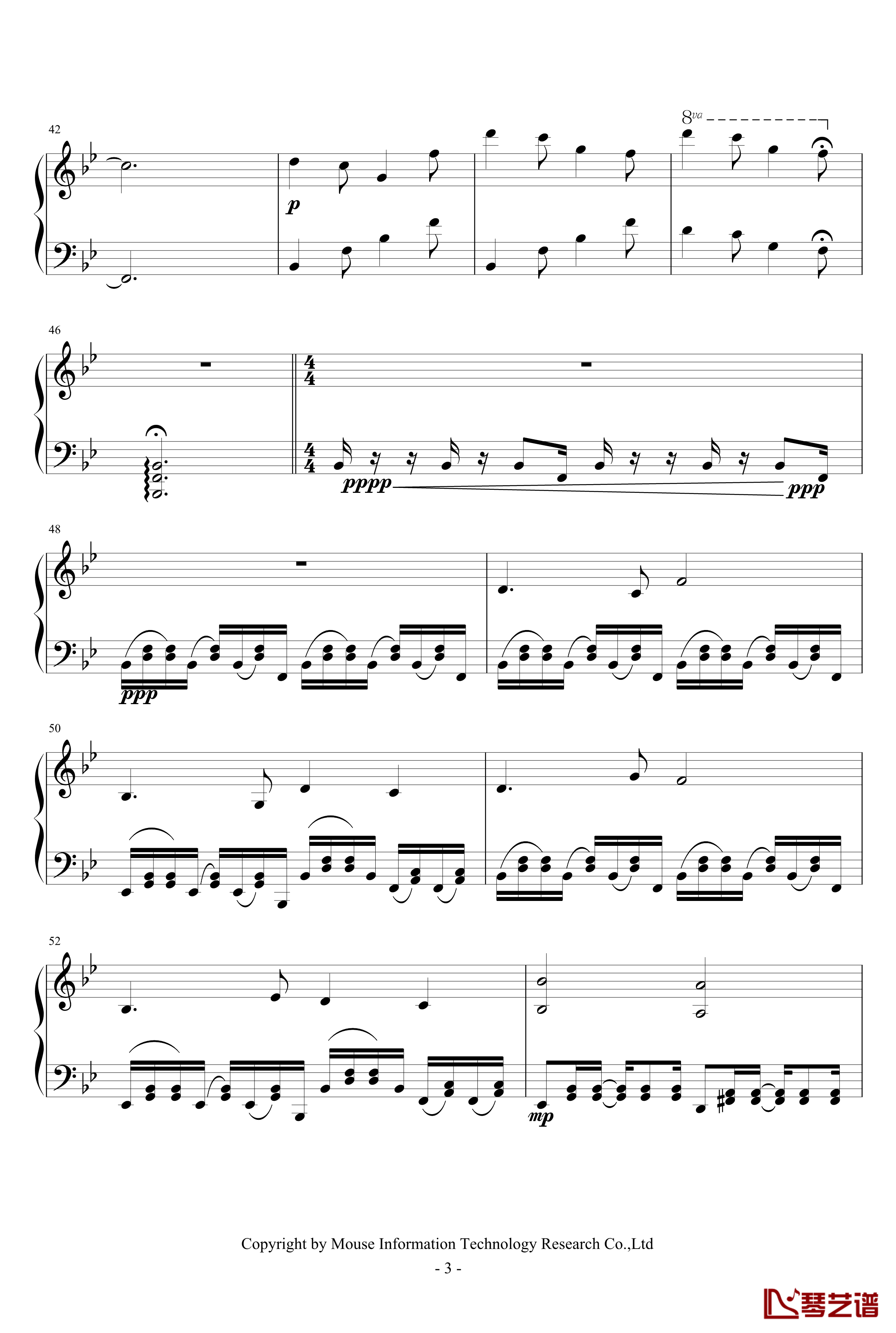 Alpha钢琴谱-0xffff-C418
