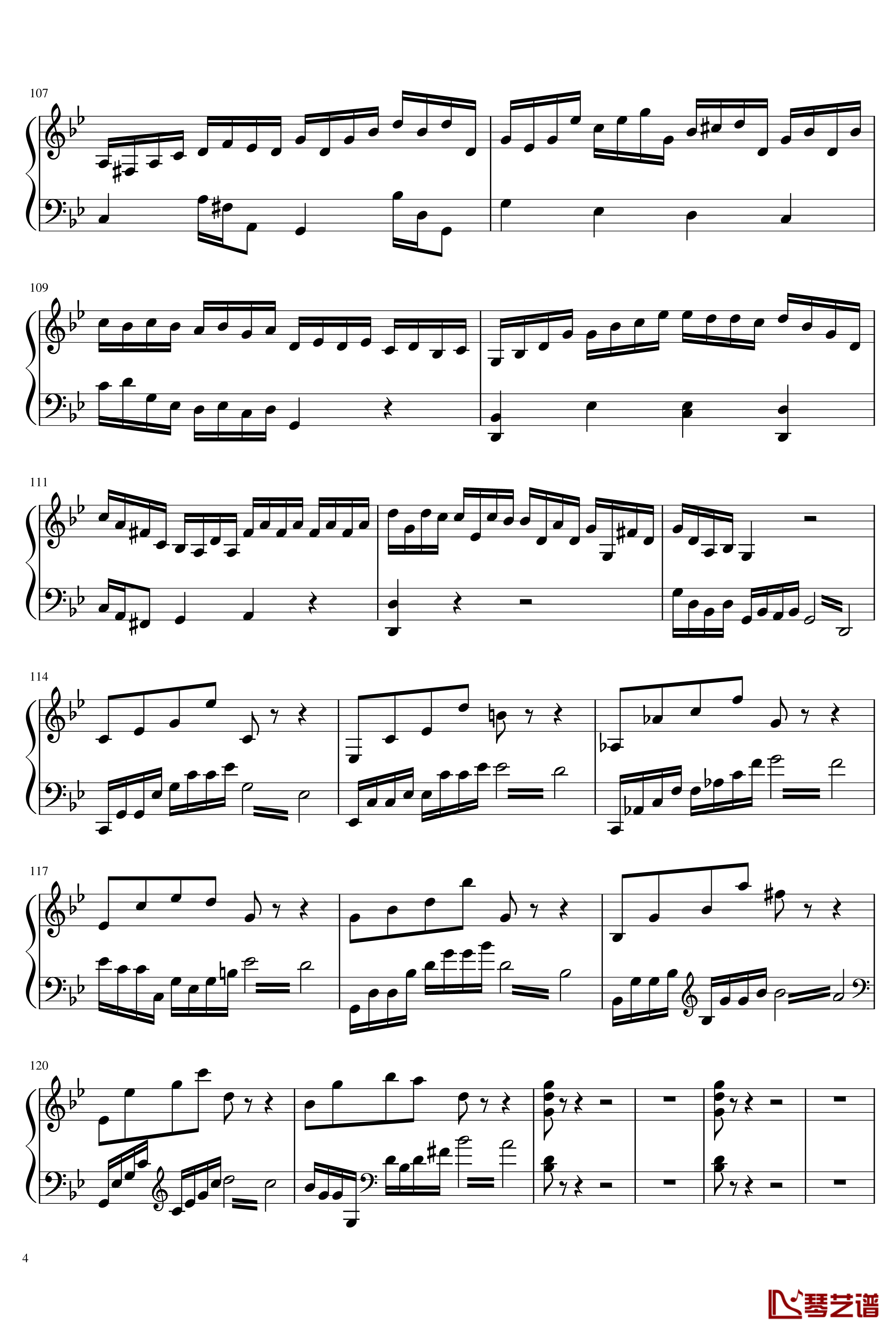 钢琴协奏曲第一乐章钢琴谱-Ice-KUN