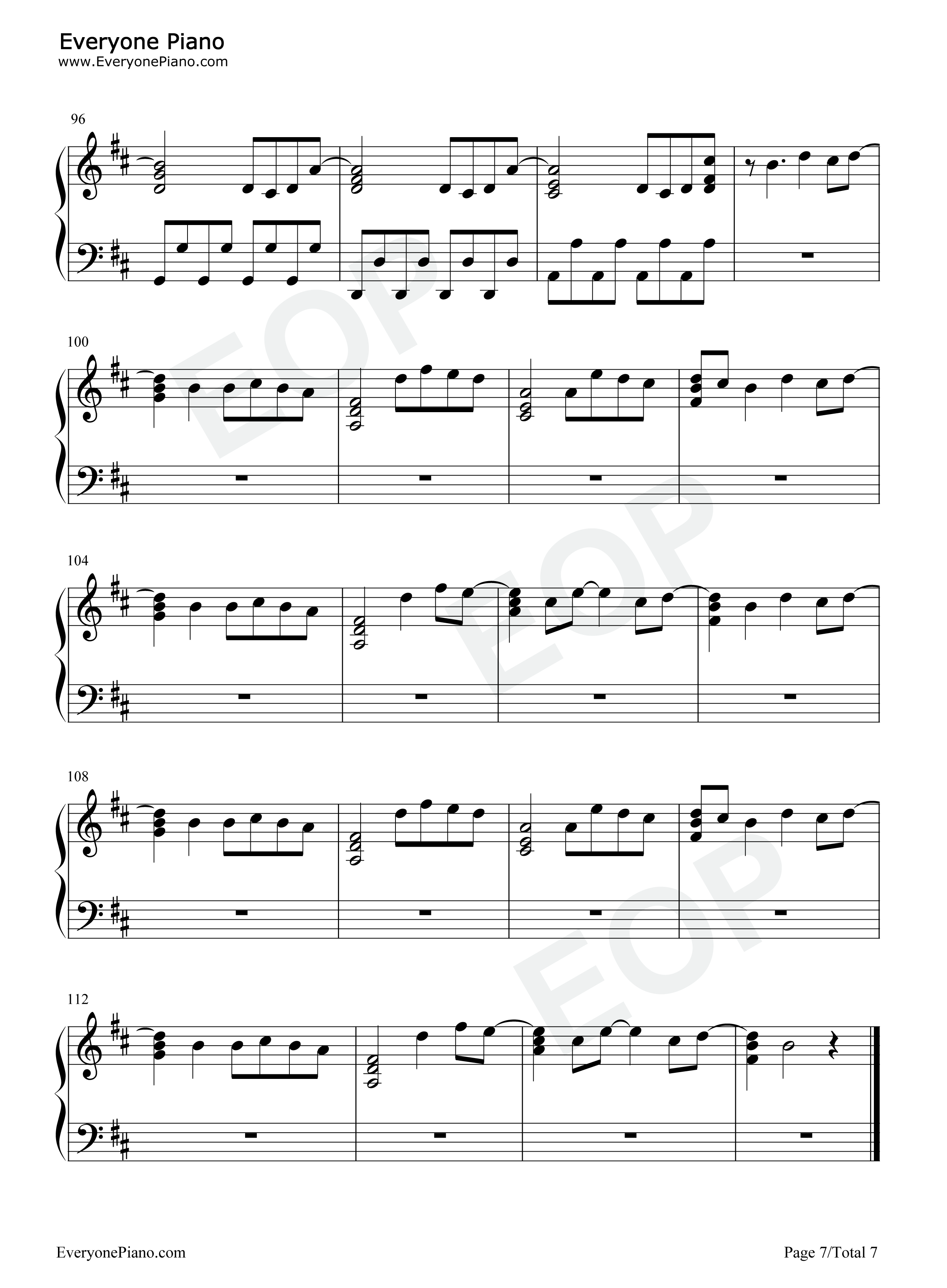 Dragostea Din Tei钢琴谱-O-Zone