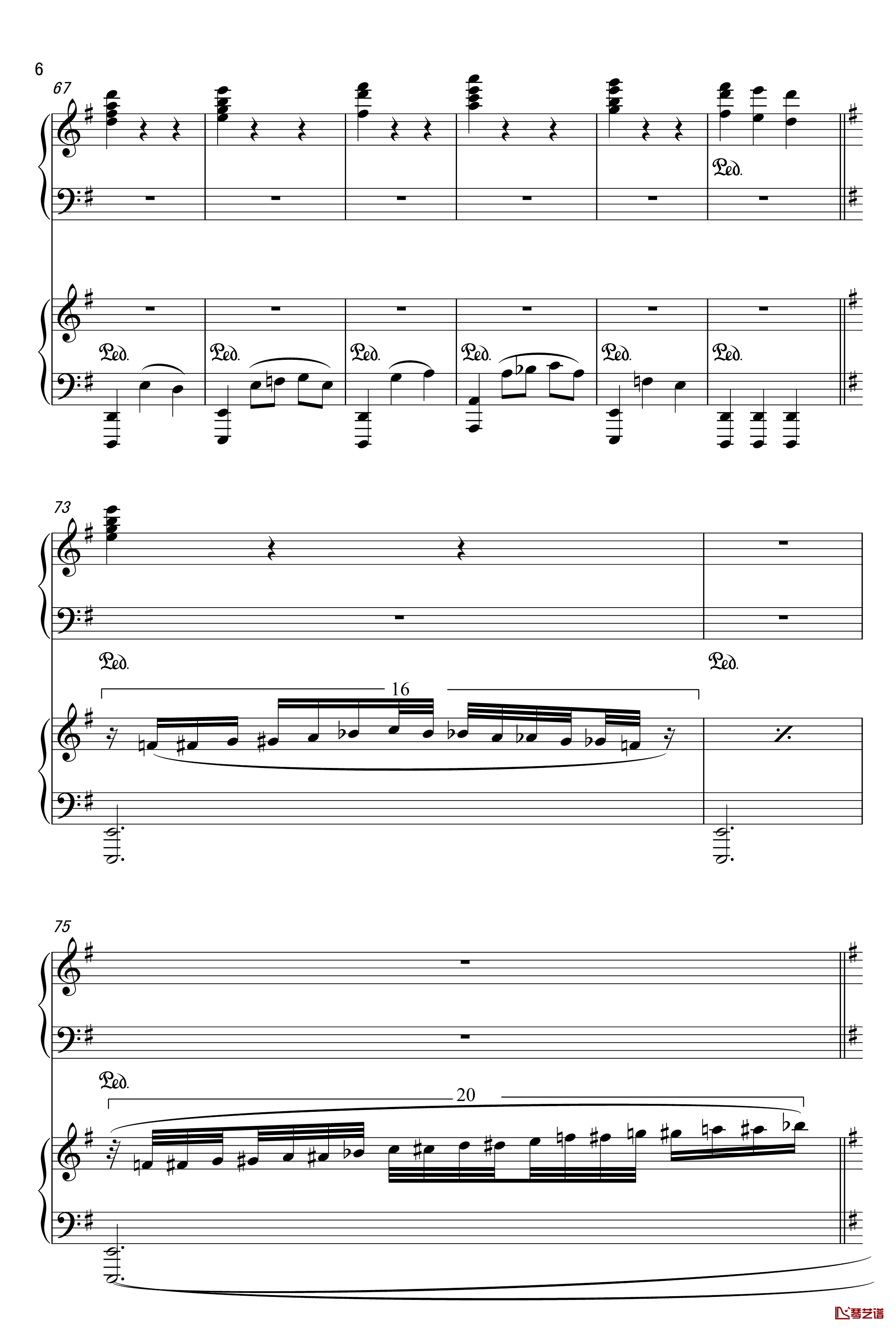 加勒比海盗-四手联弹钢琴谱-Hans Zimmer