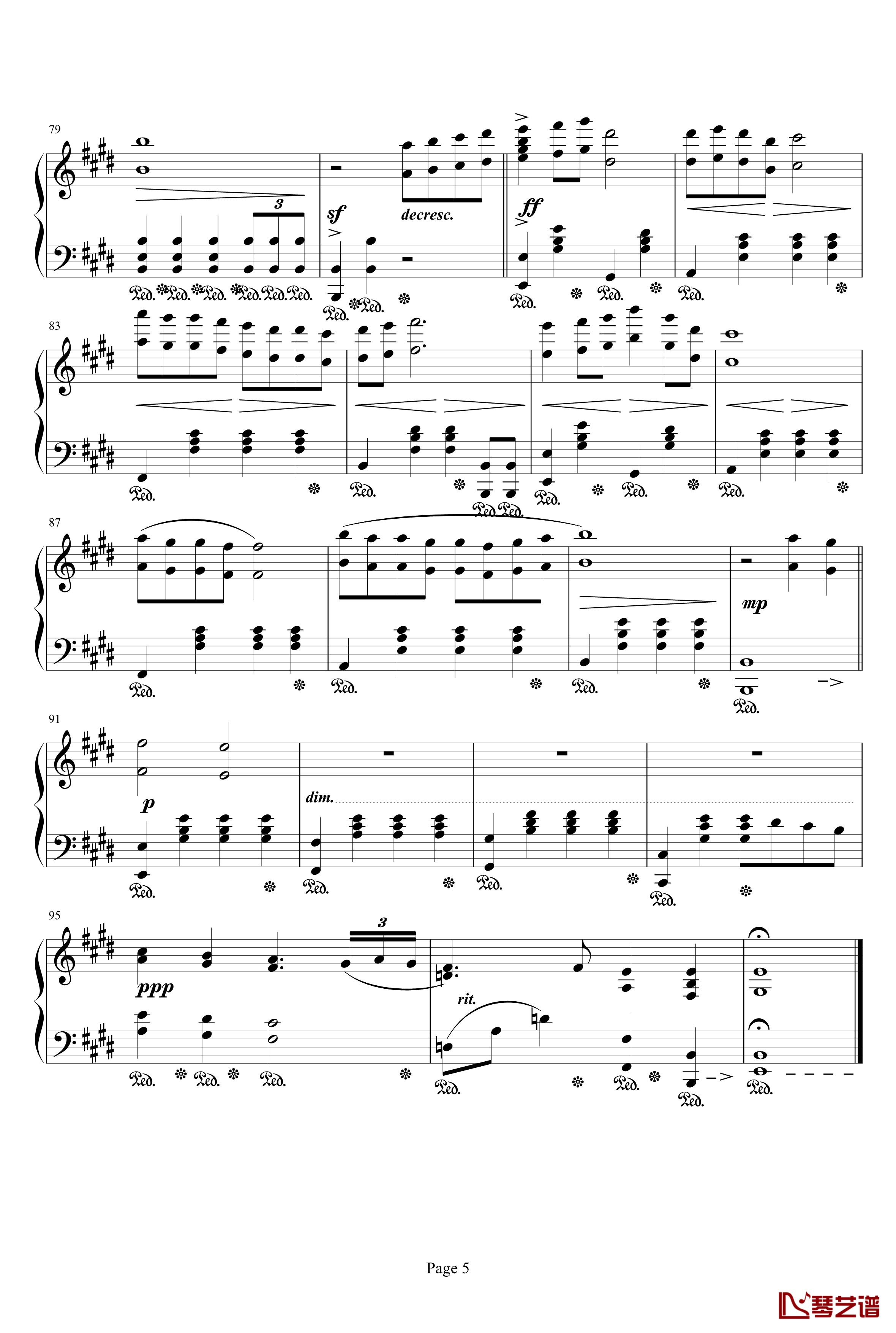 Melodies of Life钢琴谱-Main Theme of Final Fantasy IX-最终幻想