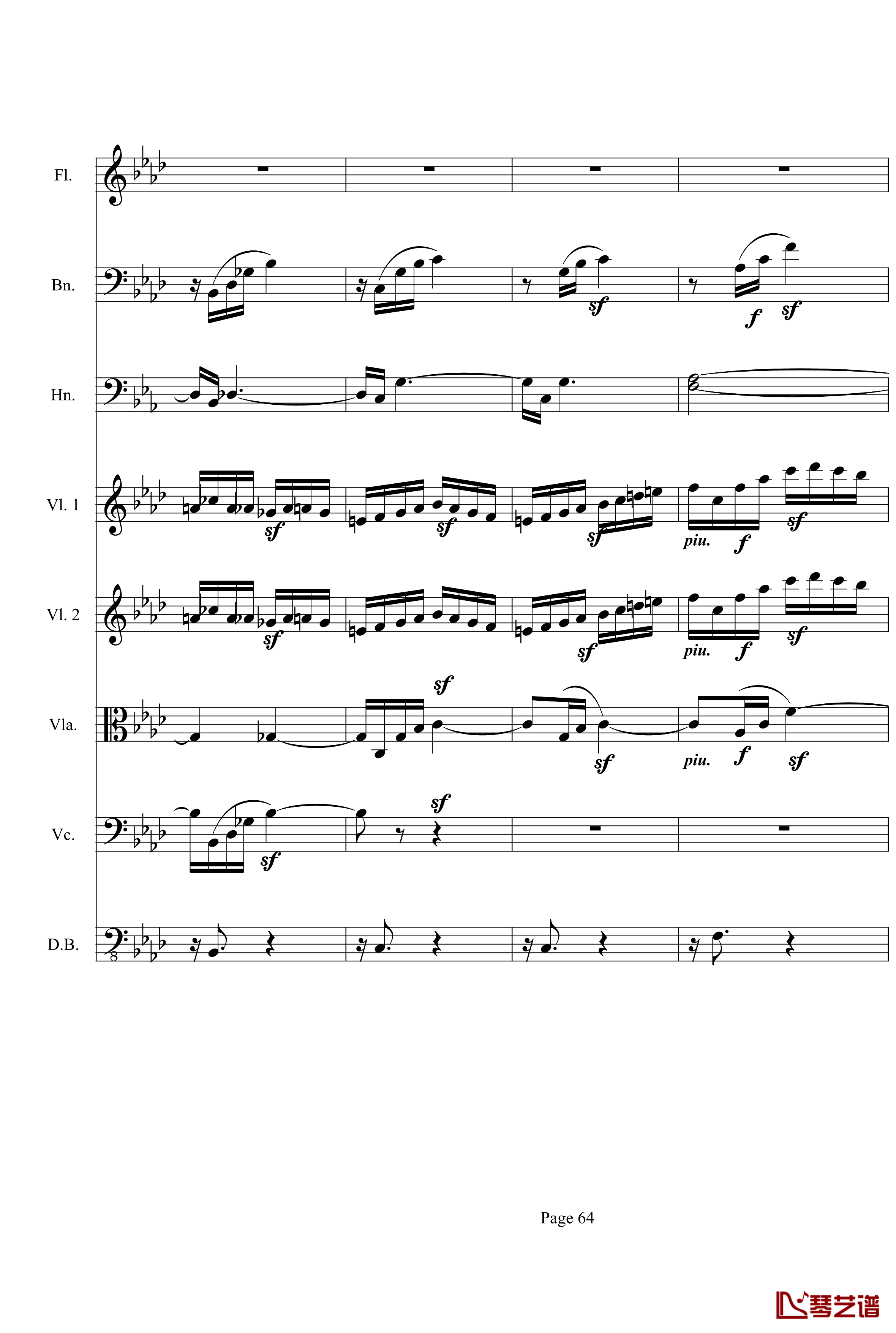 奏鸣曲之交响第23首Ⅲ钢琴谱--贝多芬-beethoven