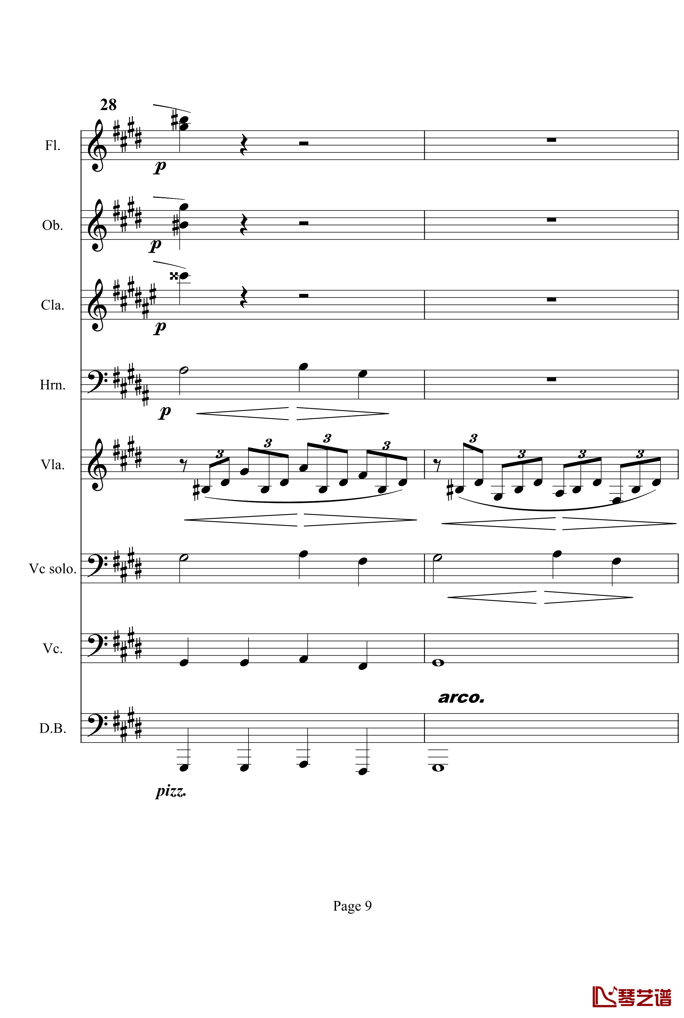 奏鸣曲之交响钢琴谱-第14首-Ⅰ-贝多芬-beethoven