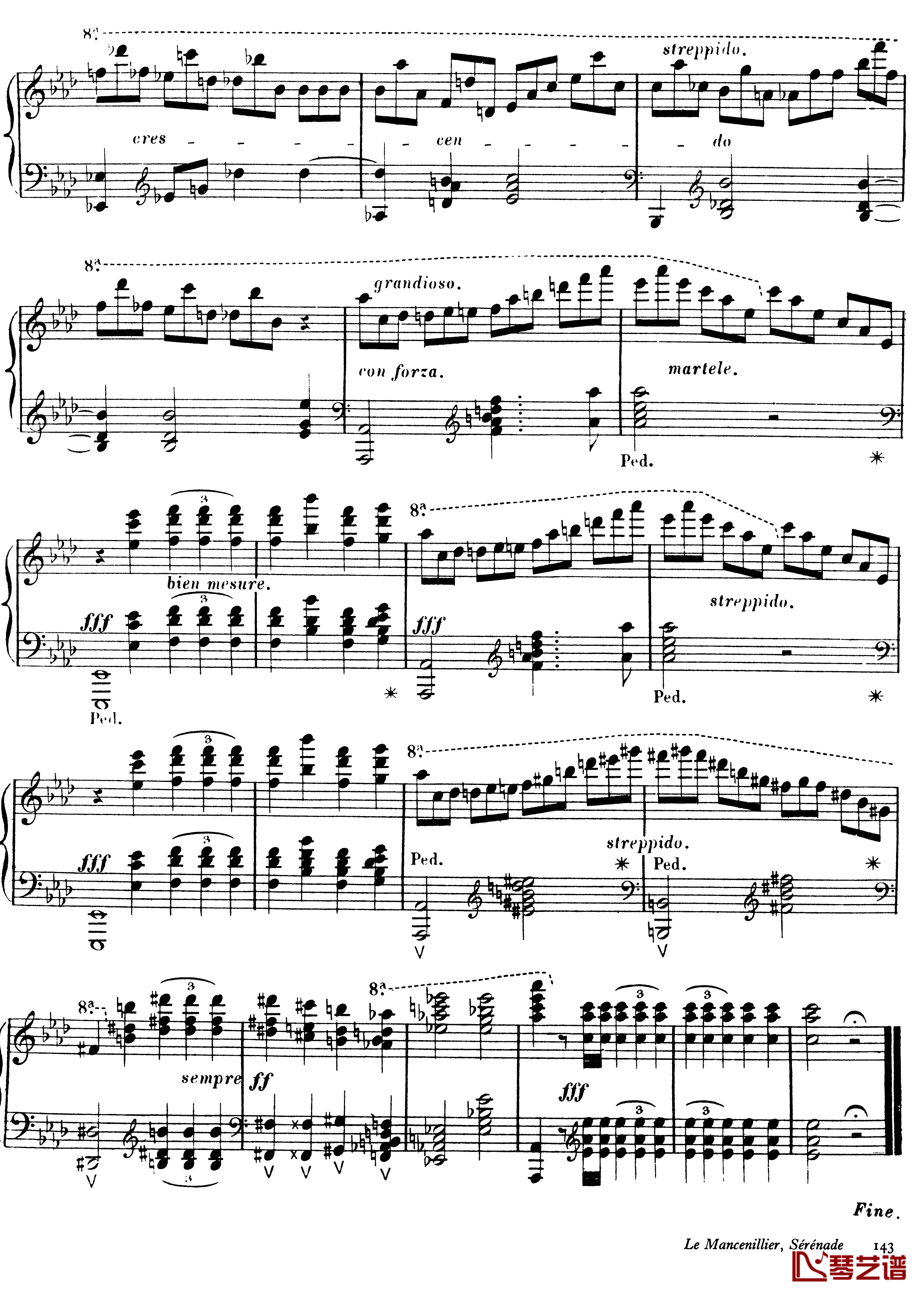西印度小夜曲 Op.11钢琴谱-戈特沙尔克