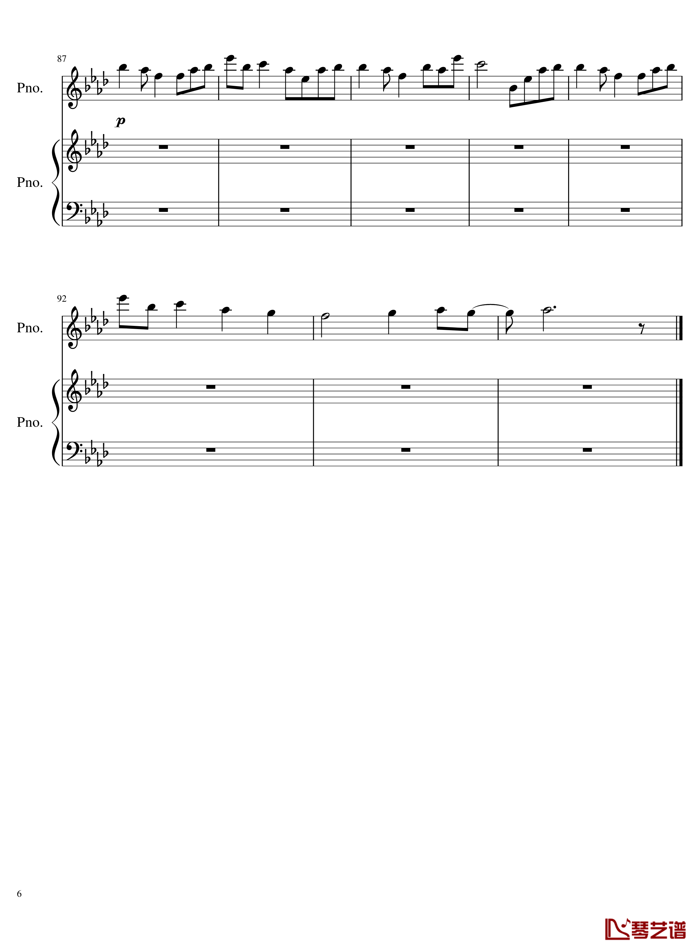 团子大家族钢琴谱-重制版 - Clannad OST-Clannad