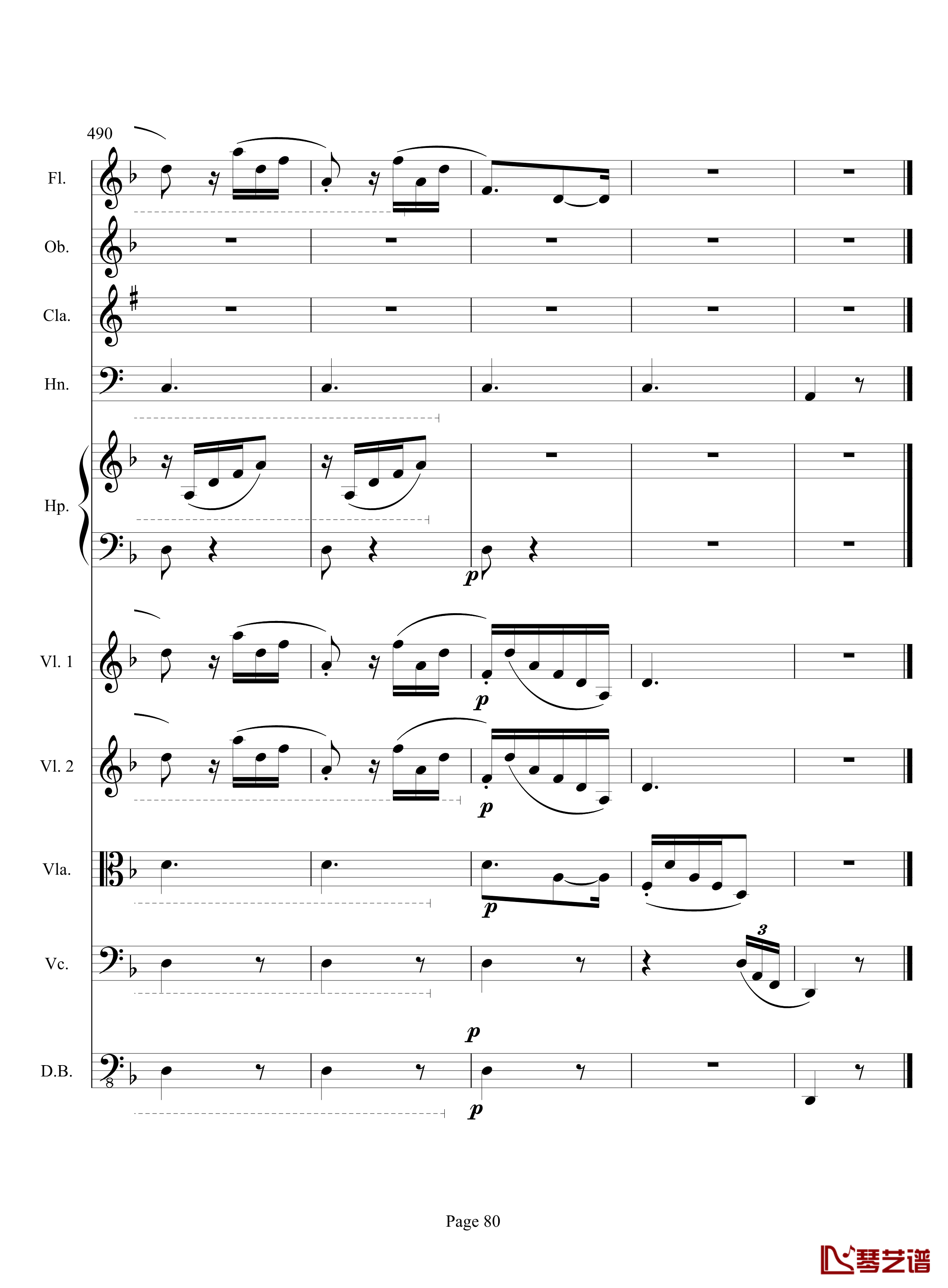 奏鸣曲之交响钢琴谱-第17首-Ⅲ-贝多芬-beethoven