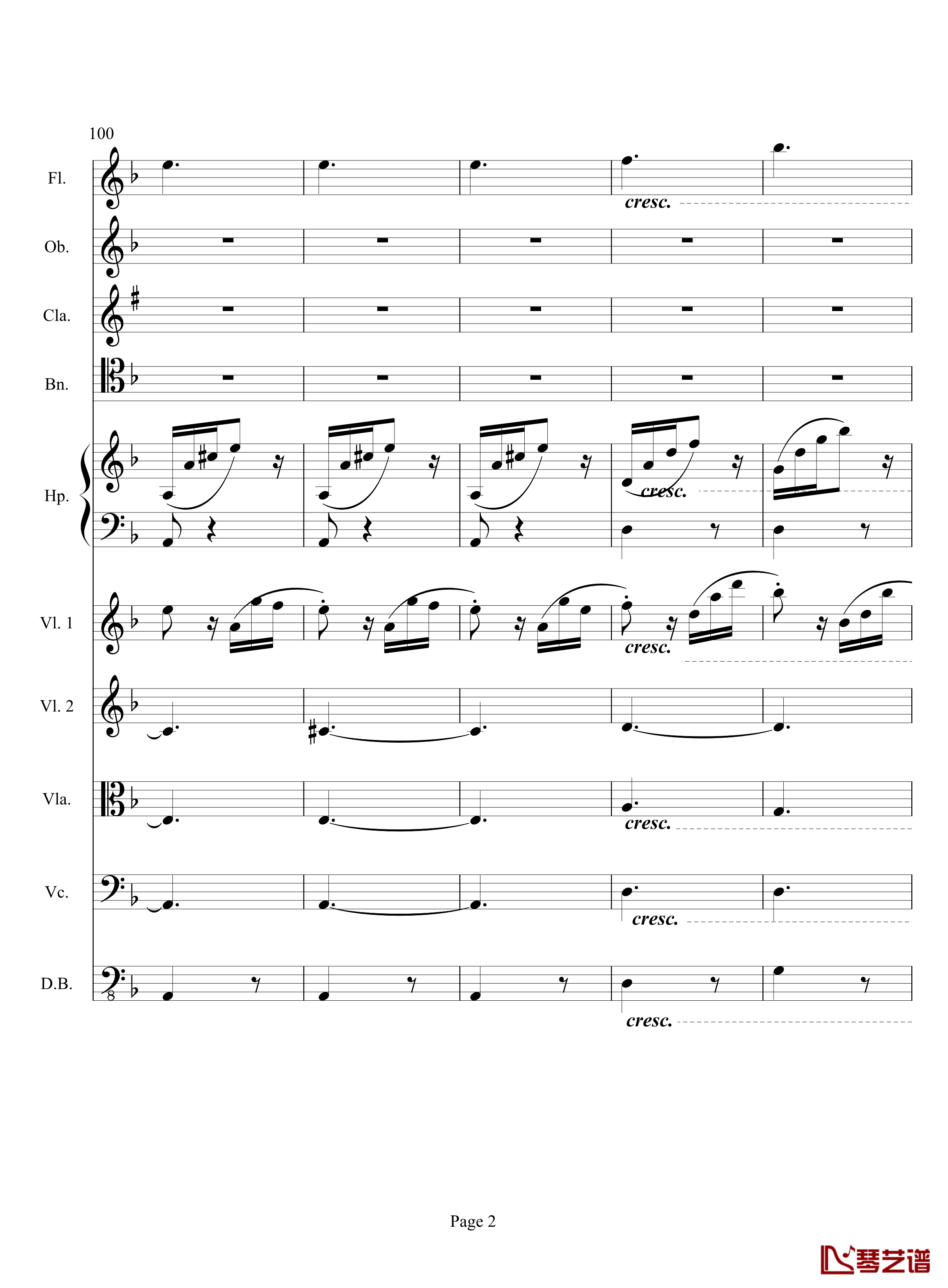 奏鸣曲之交响钢琴谱-第17首-Ⅲ-贝多芬-beethoven