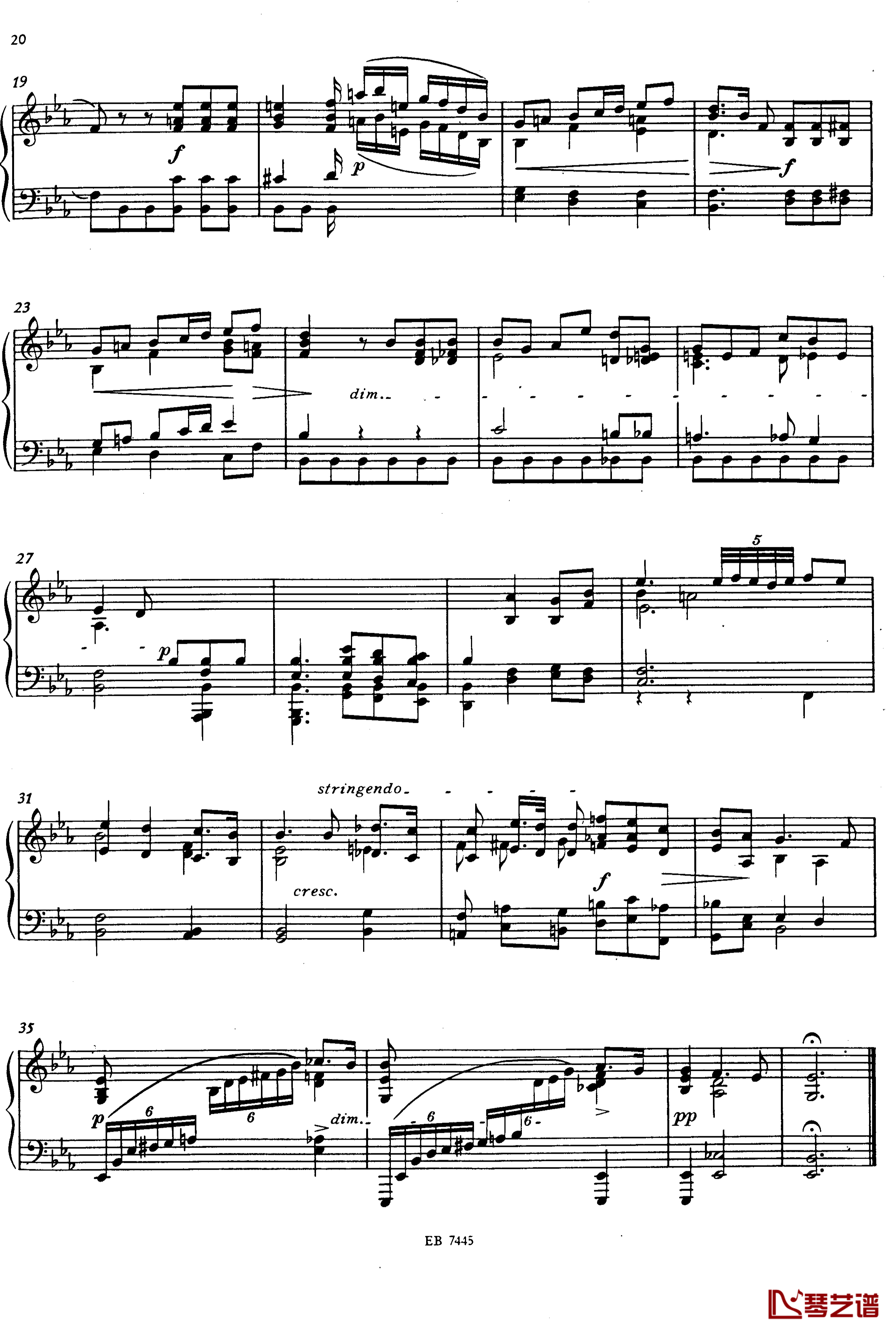 g小调钢琴奏鸣曲钢琴谱-舒曼-克拉拉
