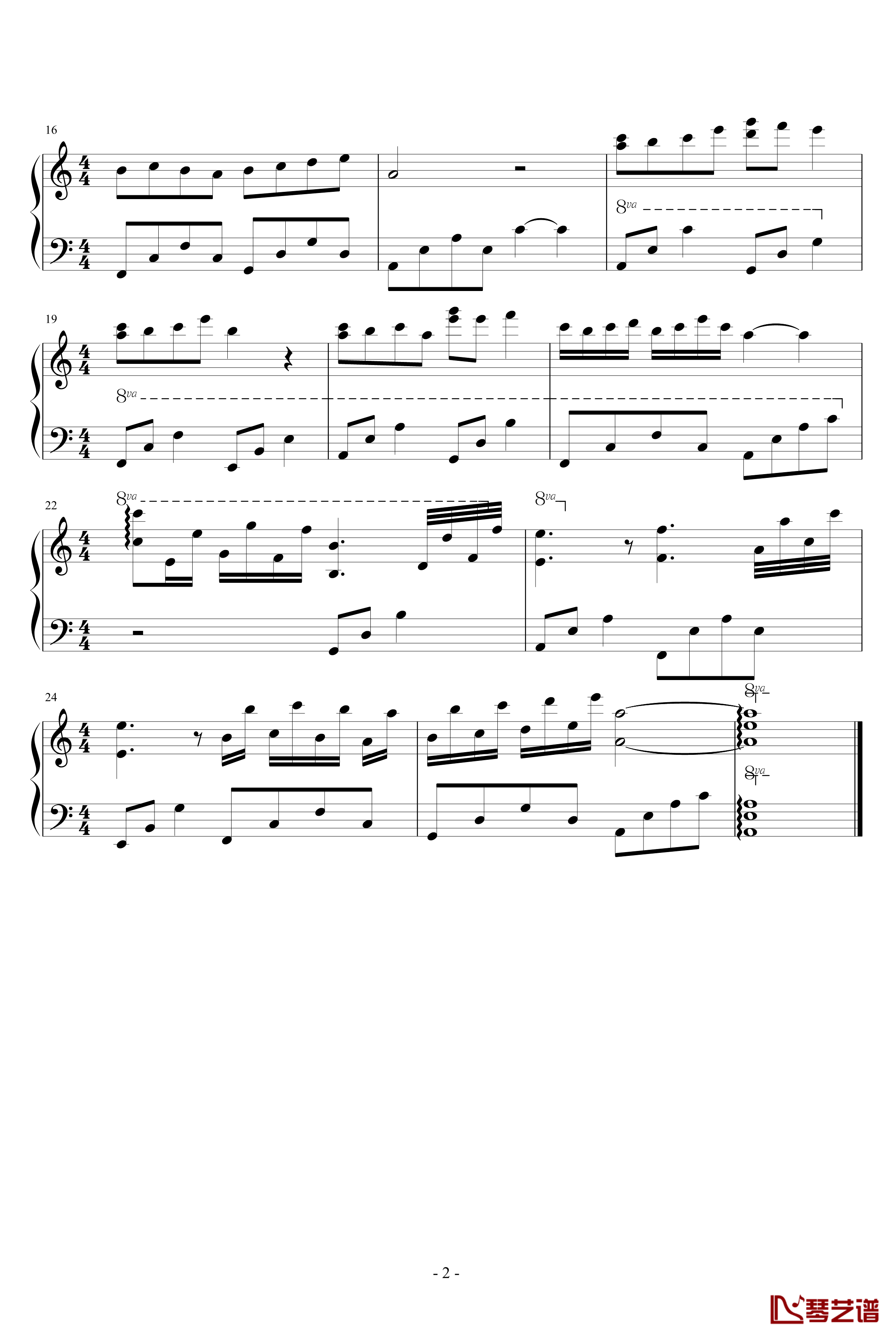 结局钢琴谱-Chopinist