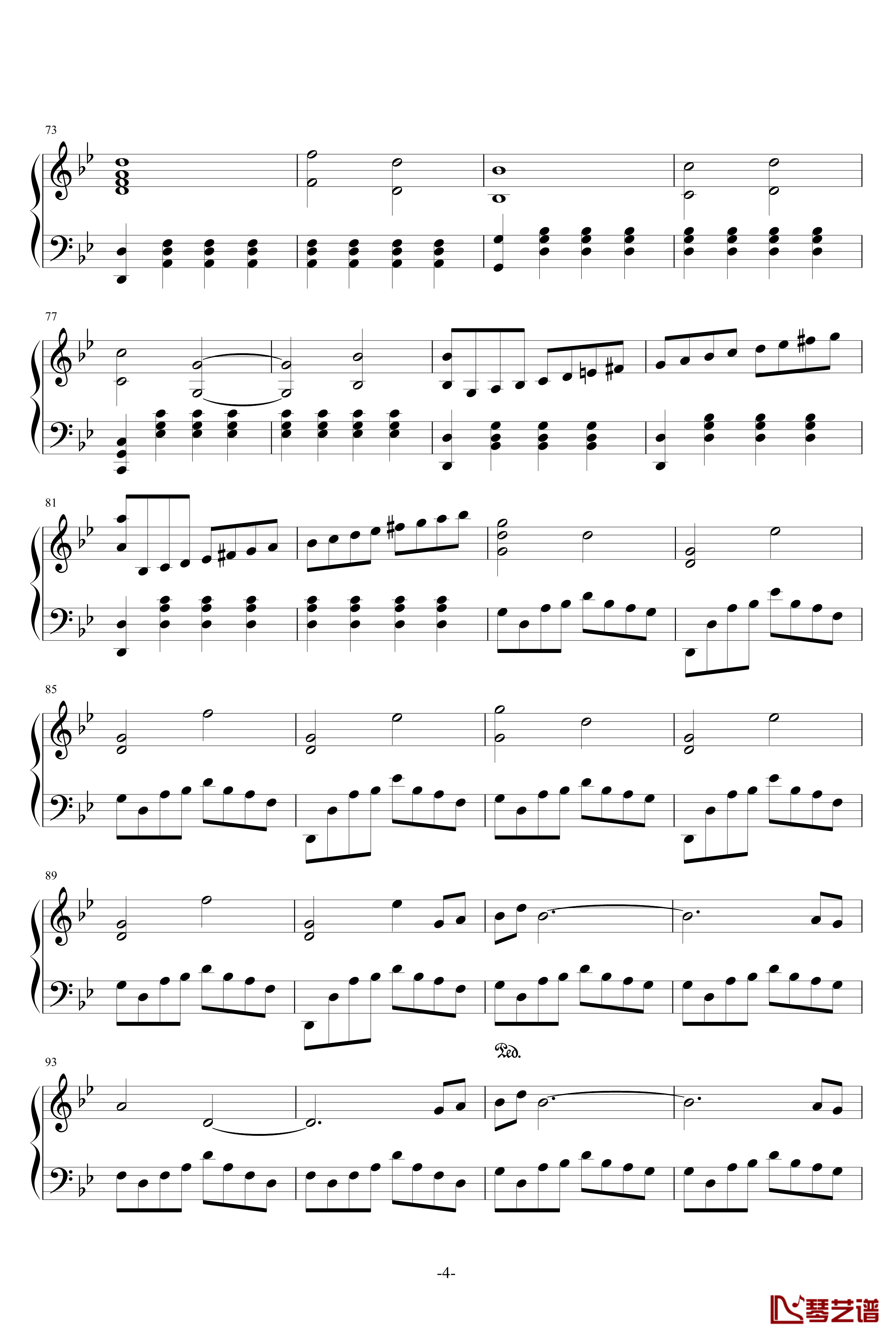 最终幻想Tina&#039;s theme钢琴谱-最终幻想VI