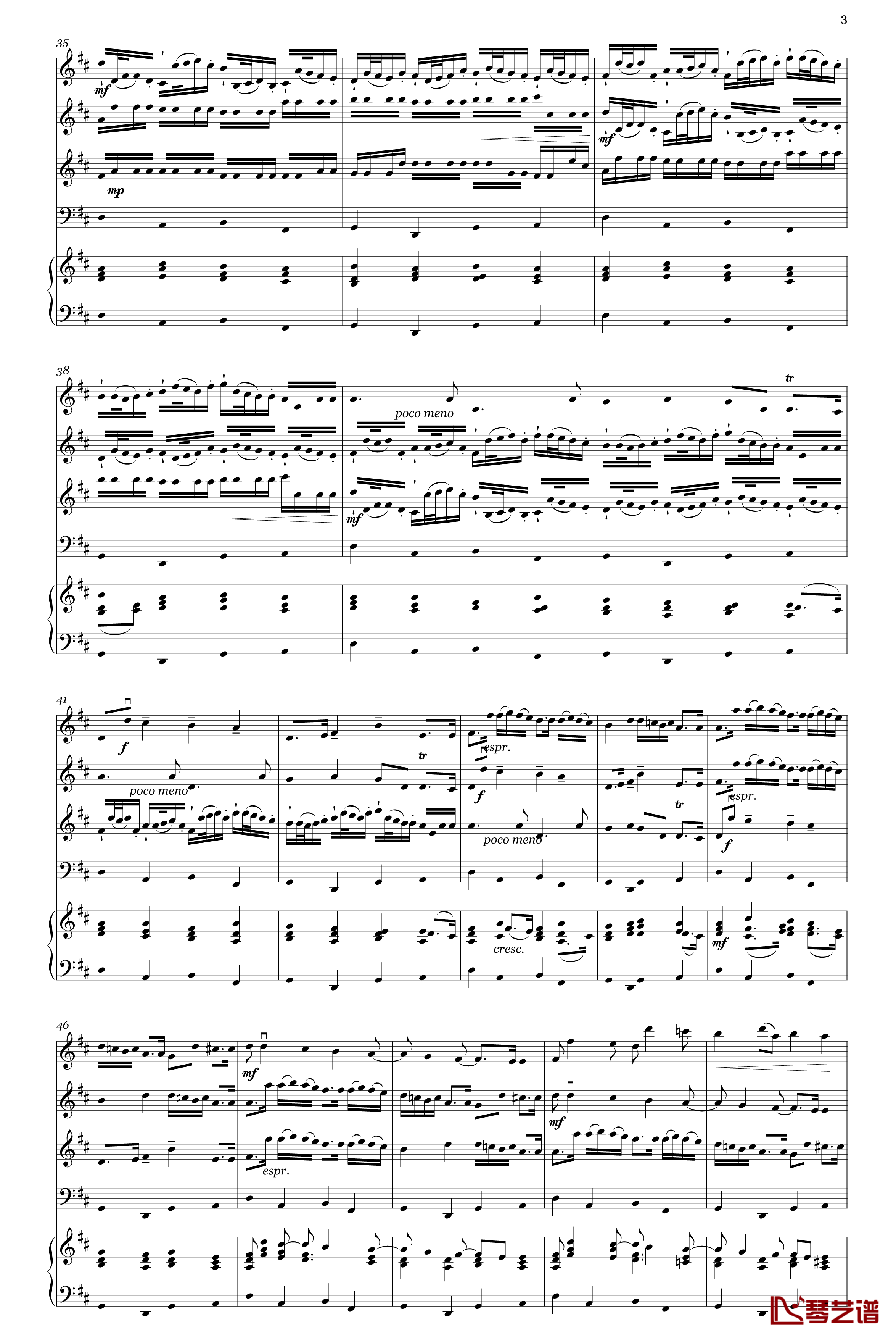 卡农D大调原版钢琴谱-帕赫贝尔-Pachelbel