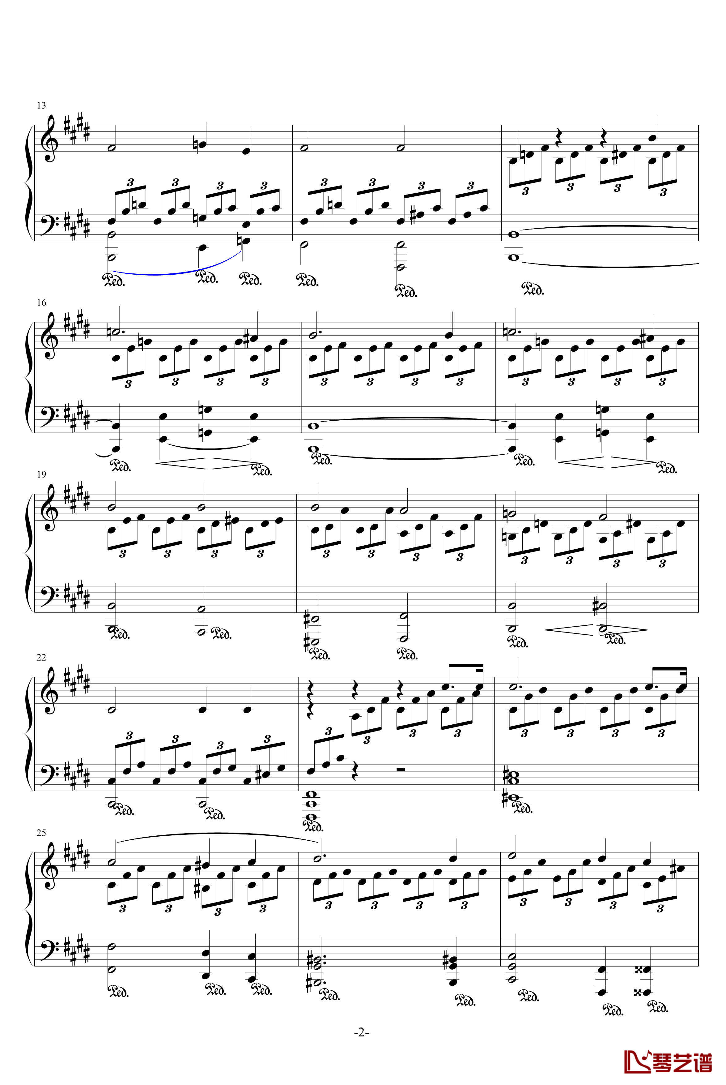 月光奏鸣曲钢琴谱-1，2，3乐章-贝多芬-beethoven