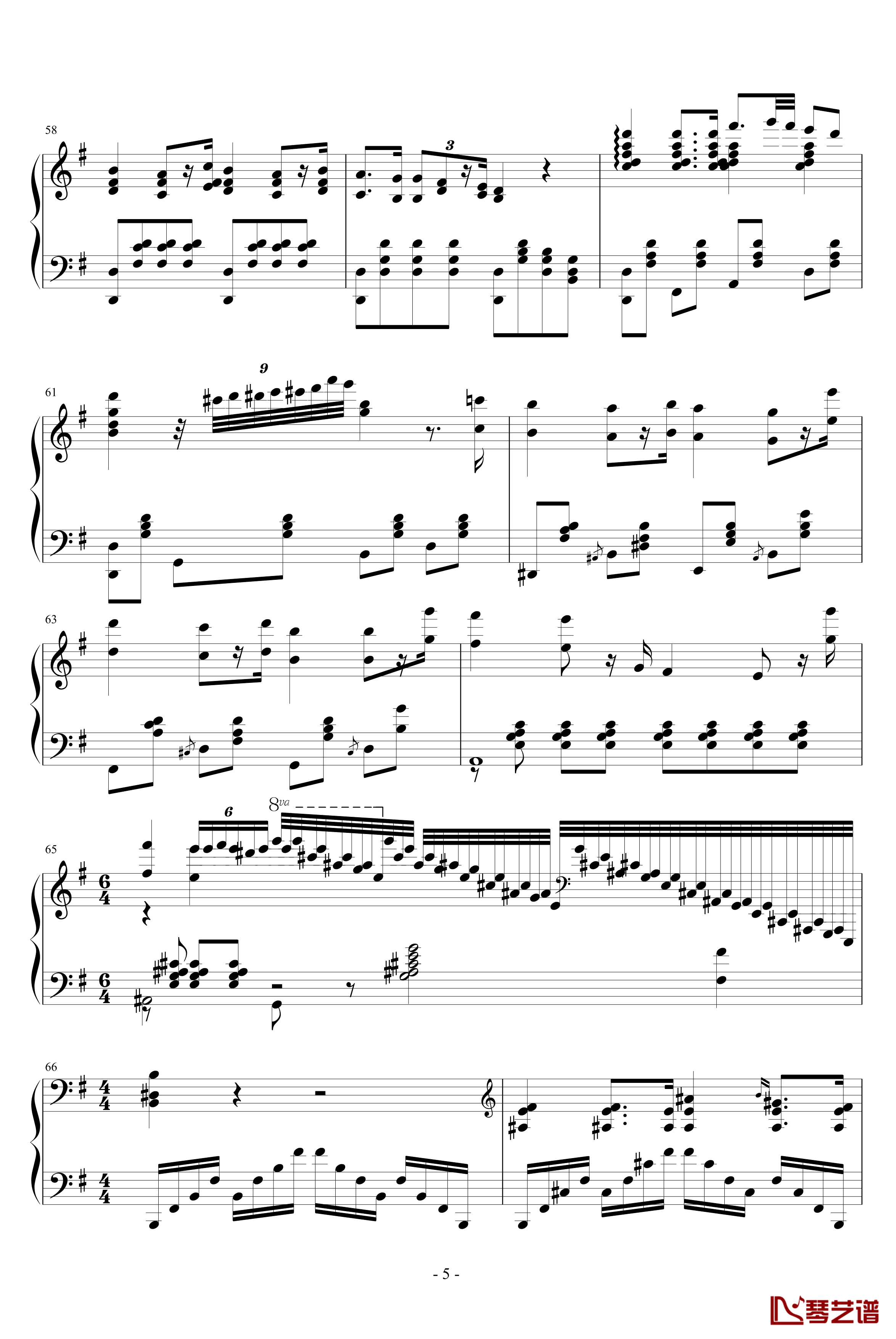 诺玛的回忆钢琴谱-十大最难钢琴曲之一-李斯特