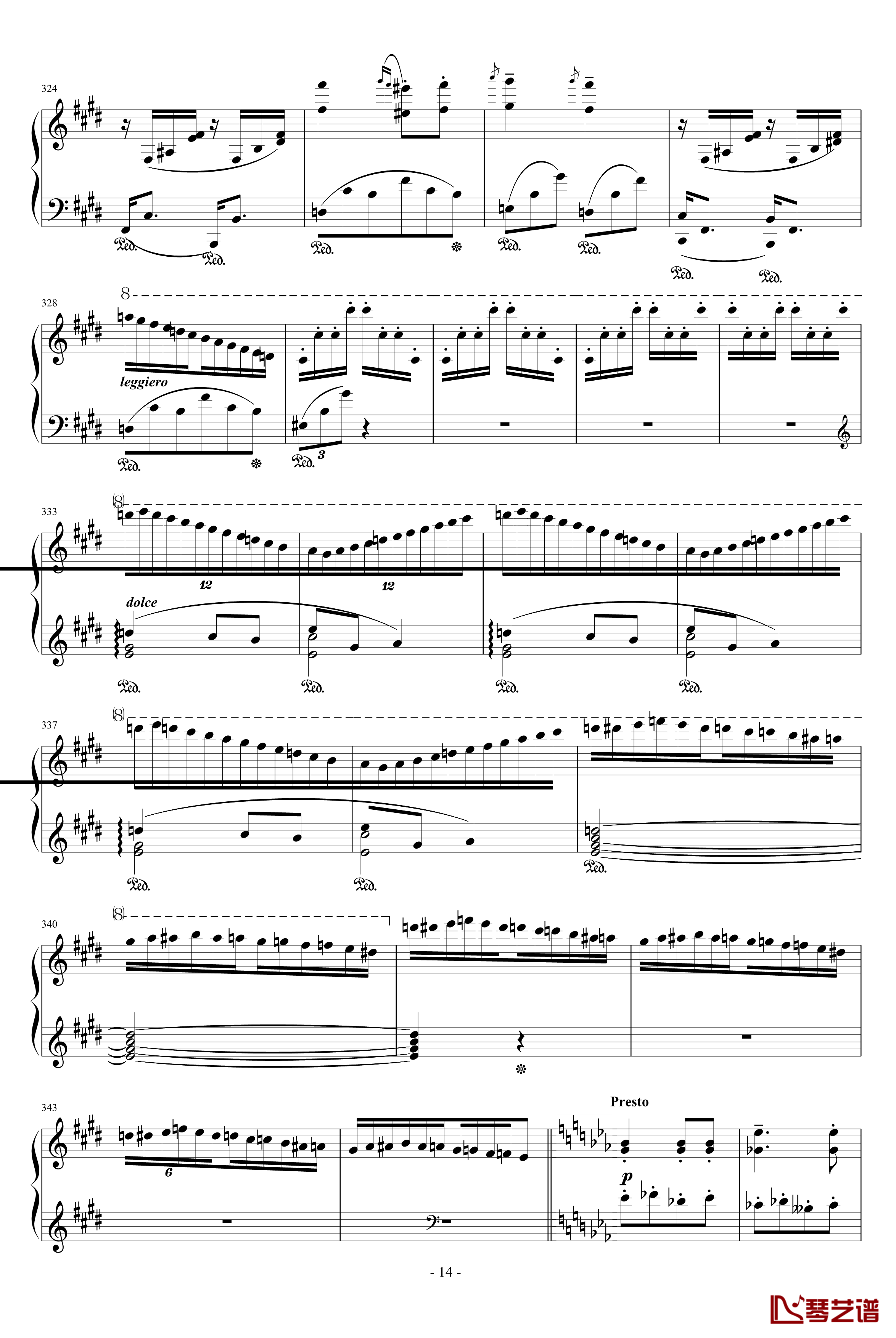 匈牙利狂想曲第9号钢琴谱-19首匈狂里篇幅最浩大、技巧最艰深的作品之一-李斯特