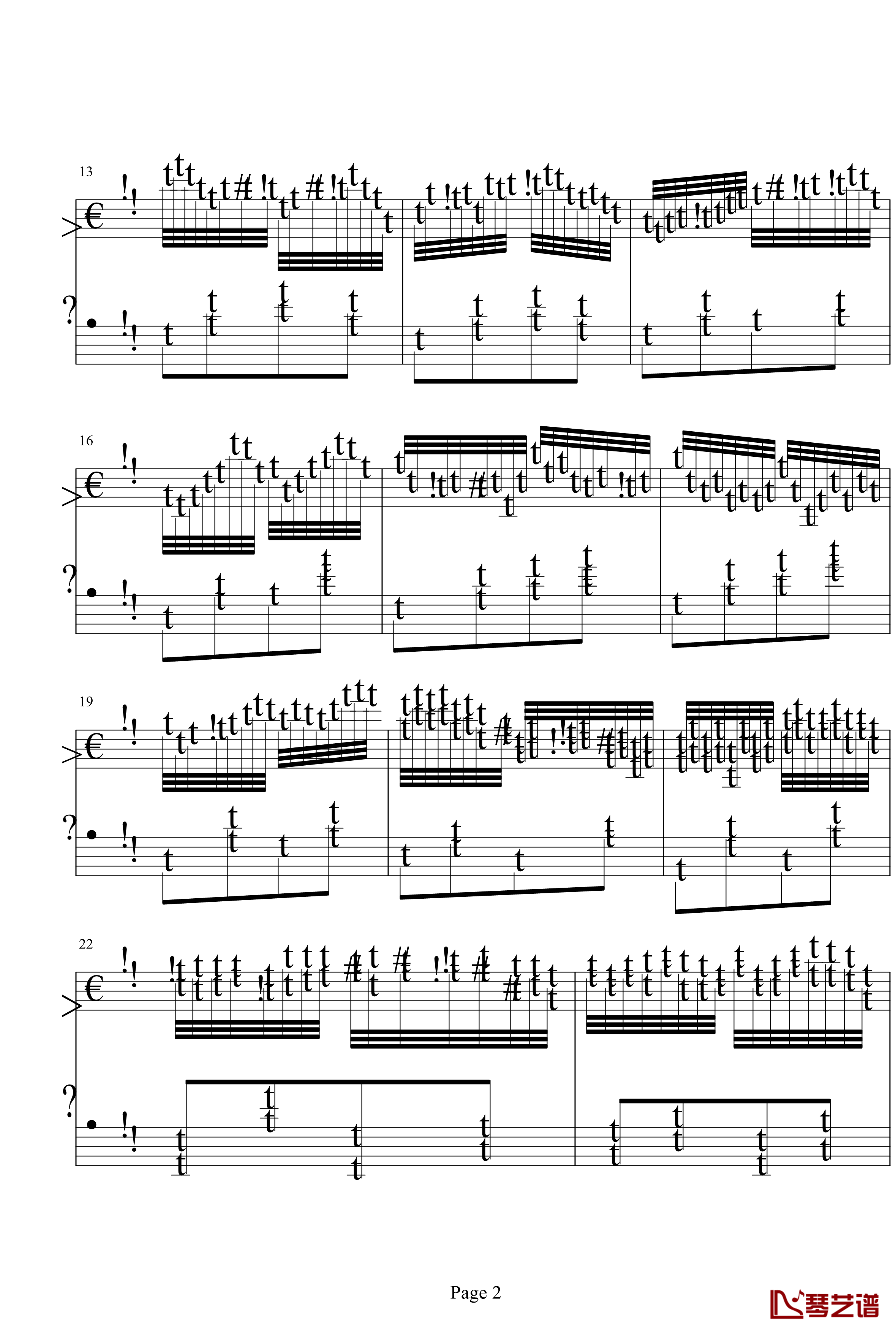 夏日狂风钢琴谱-费伦斯特1991