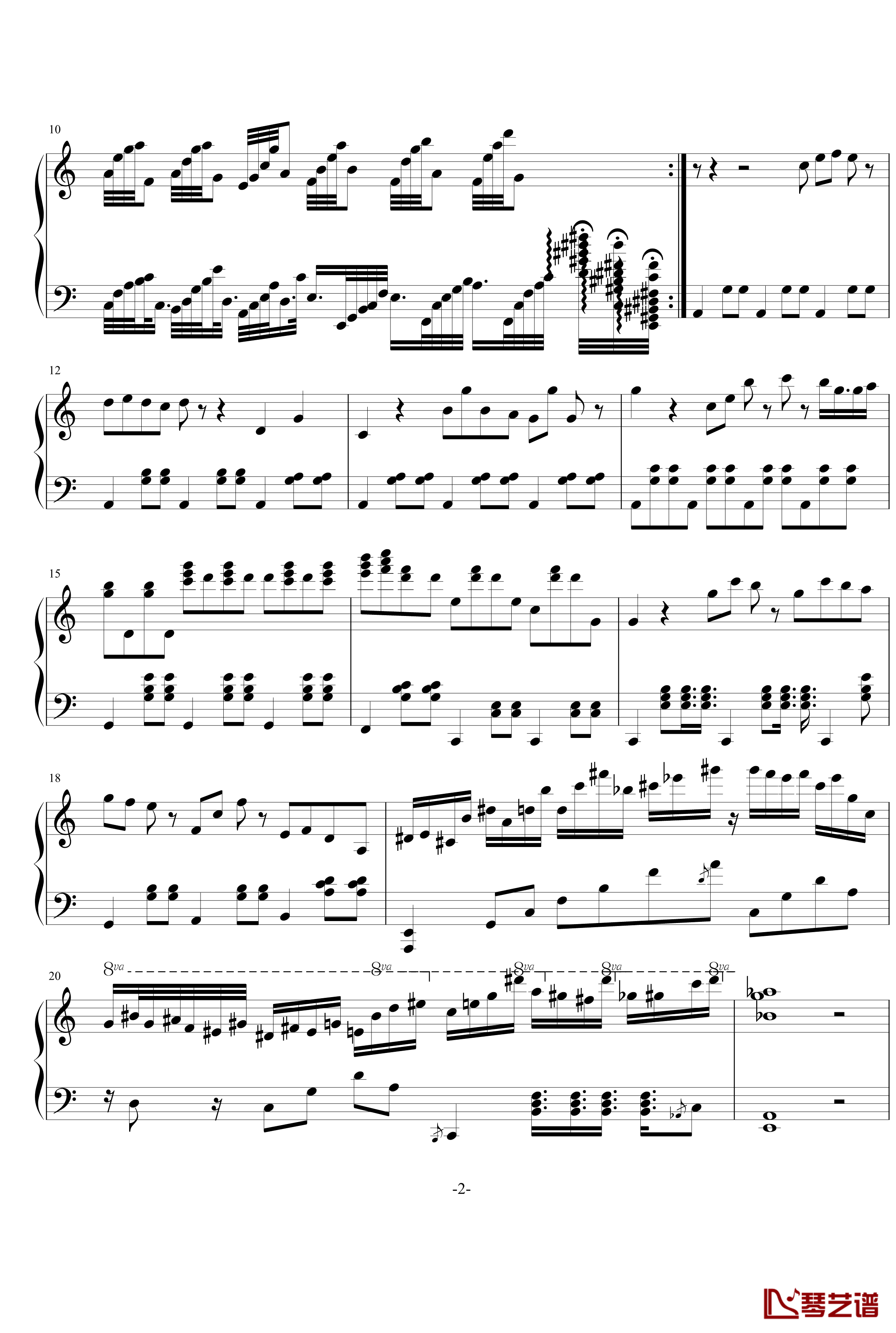 NightMare钢琴谱-FIRSTONE