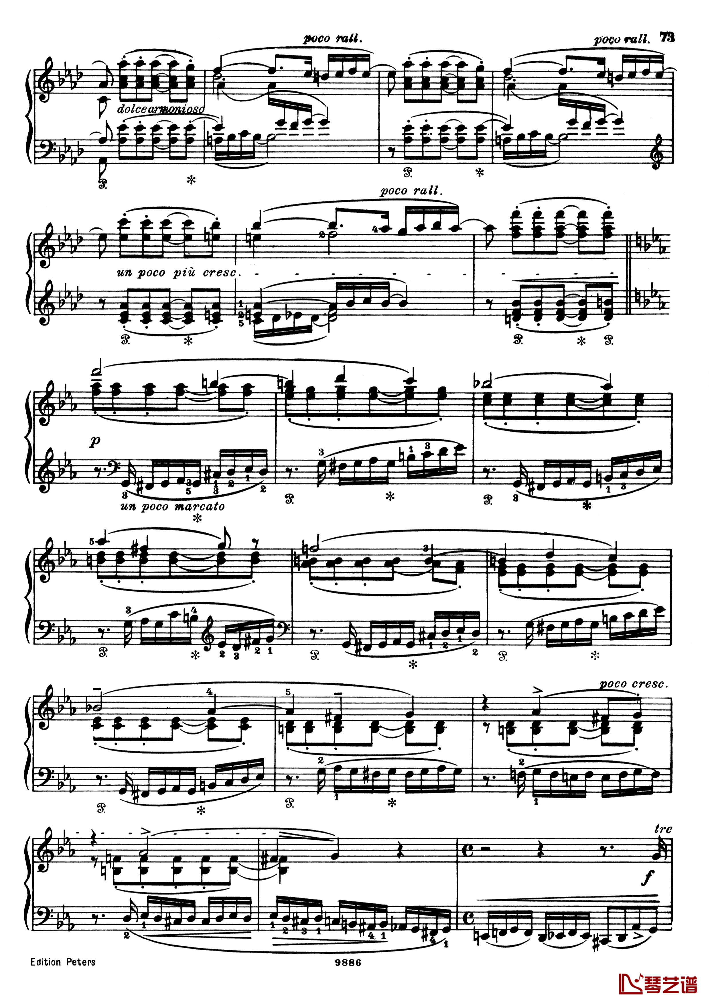 浮士德交响曲 S.108 第二乐章钢琴谱-李斯特