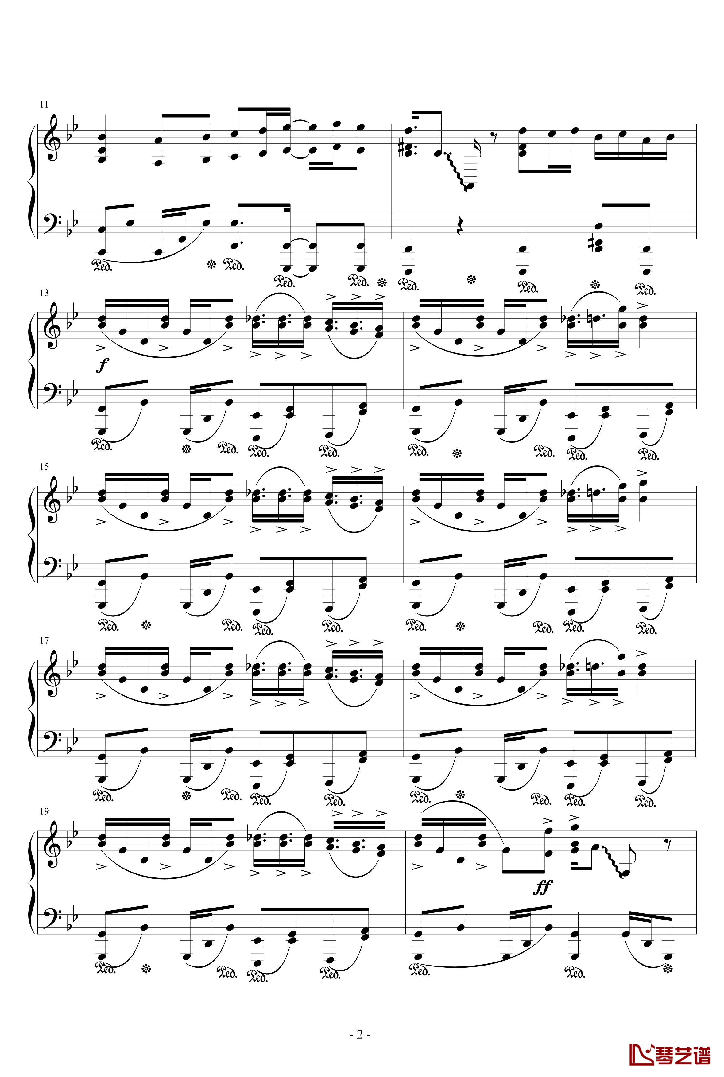 幻想游戏 雅钢琴谱-天空的格林尼治-触手猴