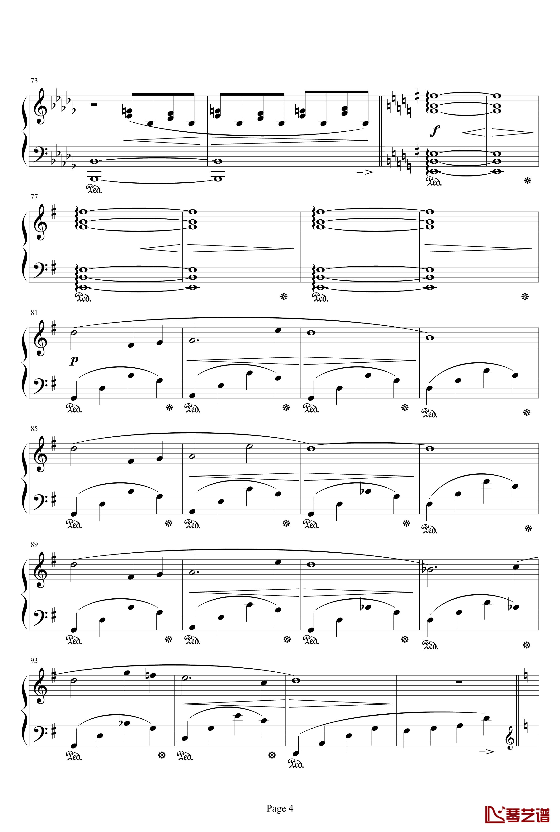 最终幻想FF5预感钢琴谱-最终幻想