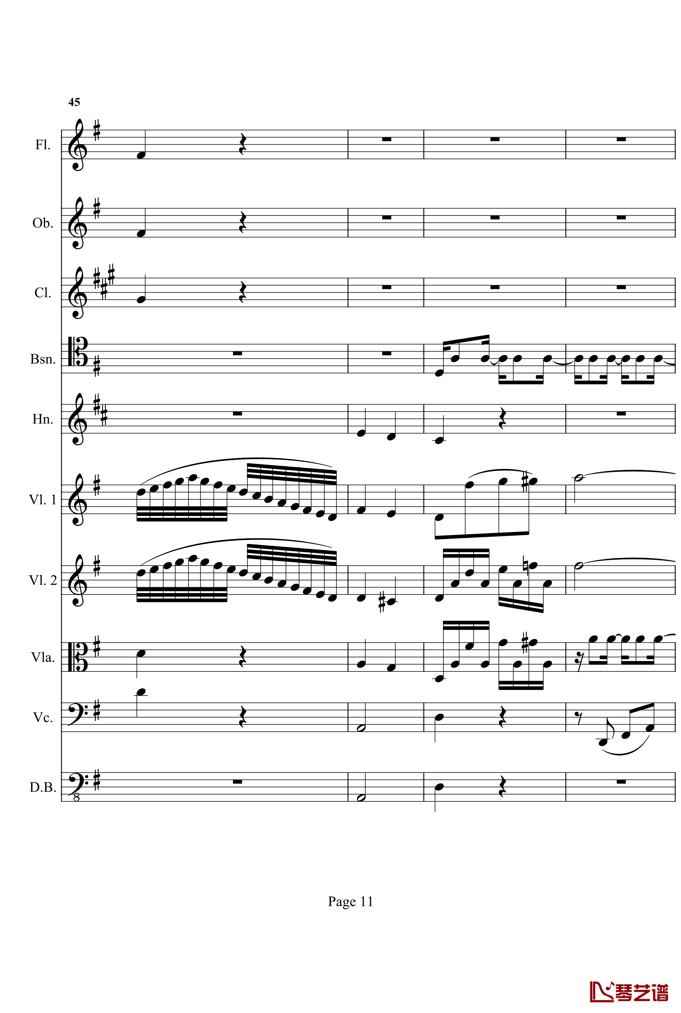 奏鸣曲之交响钢琴谱- 第十首-Ⅰ-贝多芬-beethoven
